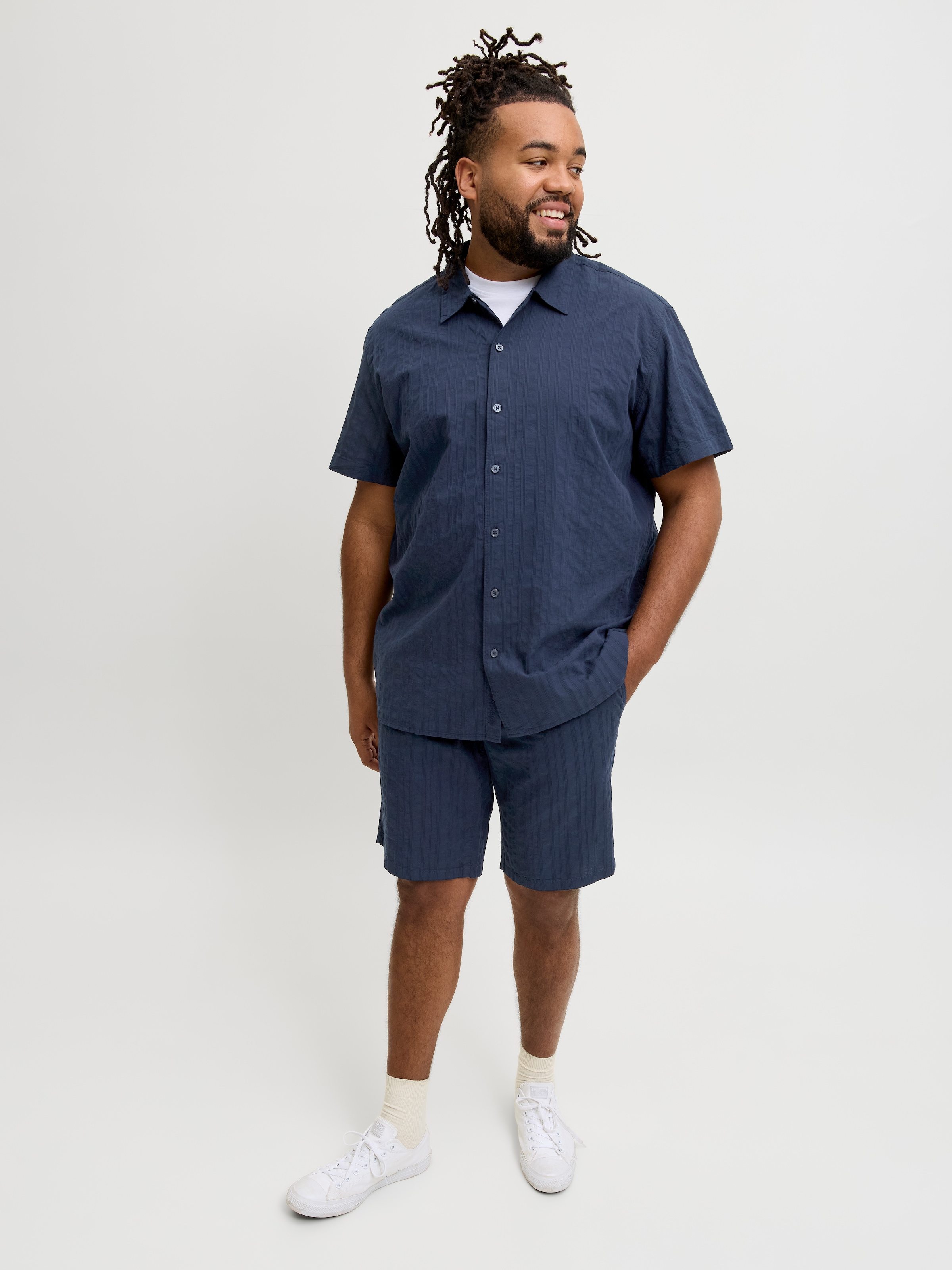 Jack & Jones PlusSize Shorts »JPSTJAIDEN RIVIERA TEXTURE SHORT PLS«  mit elastischem Bund
