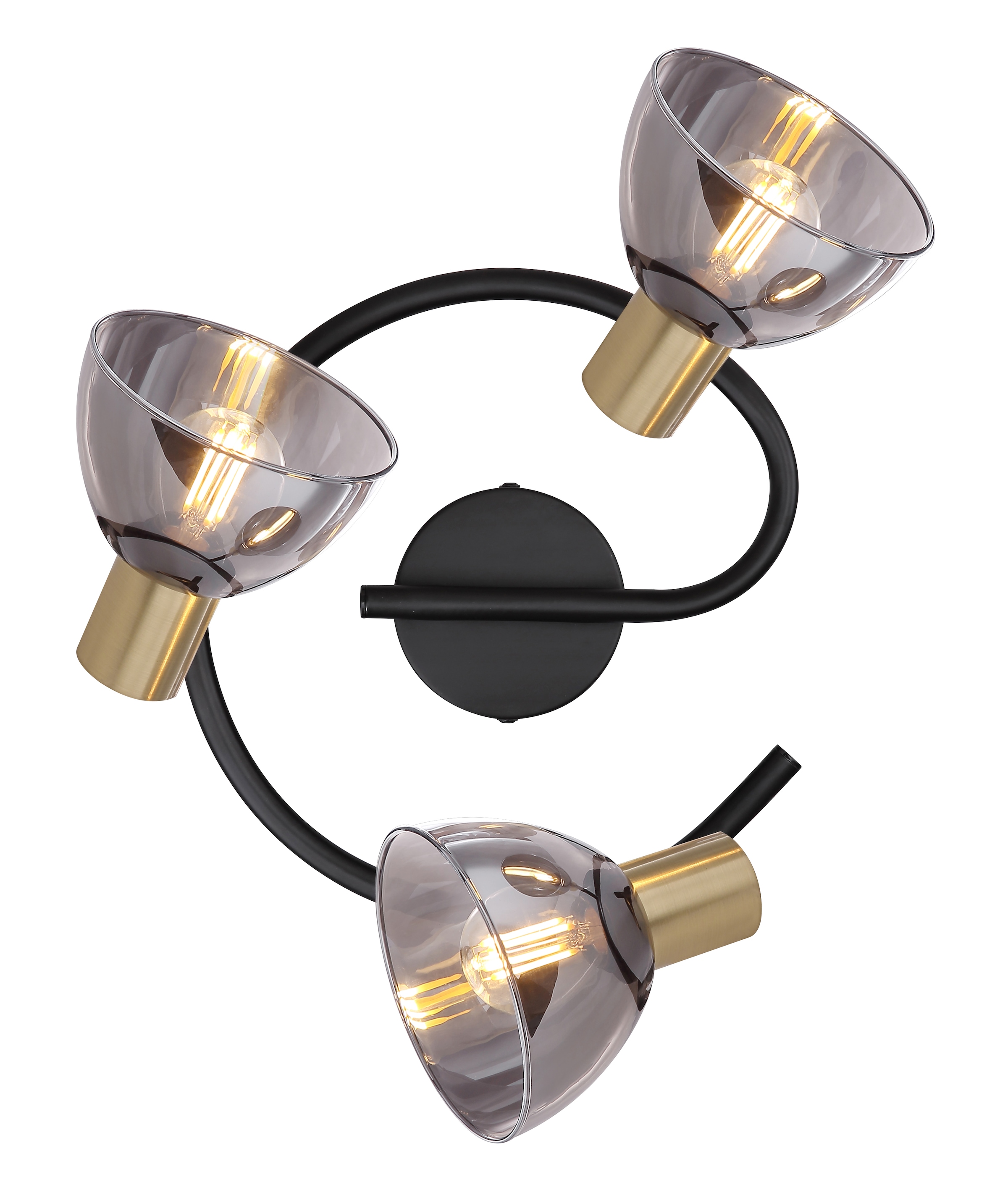 GLOBO LIGHTING Deckenstrahler »JAY«, Leuchtmittel E14 | ohne Leuchtmittel, Deckenstrahler/bronzefarben/schwarz/Flur/Wohnzimmer
