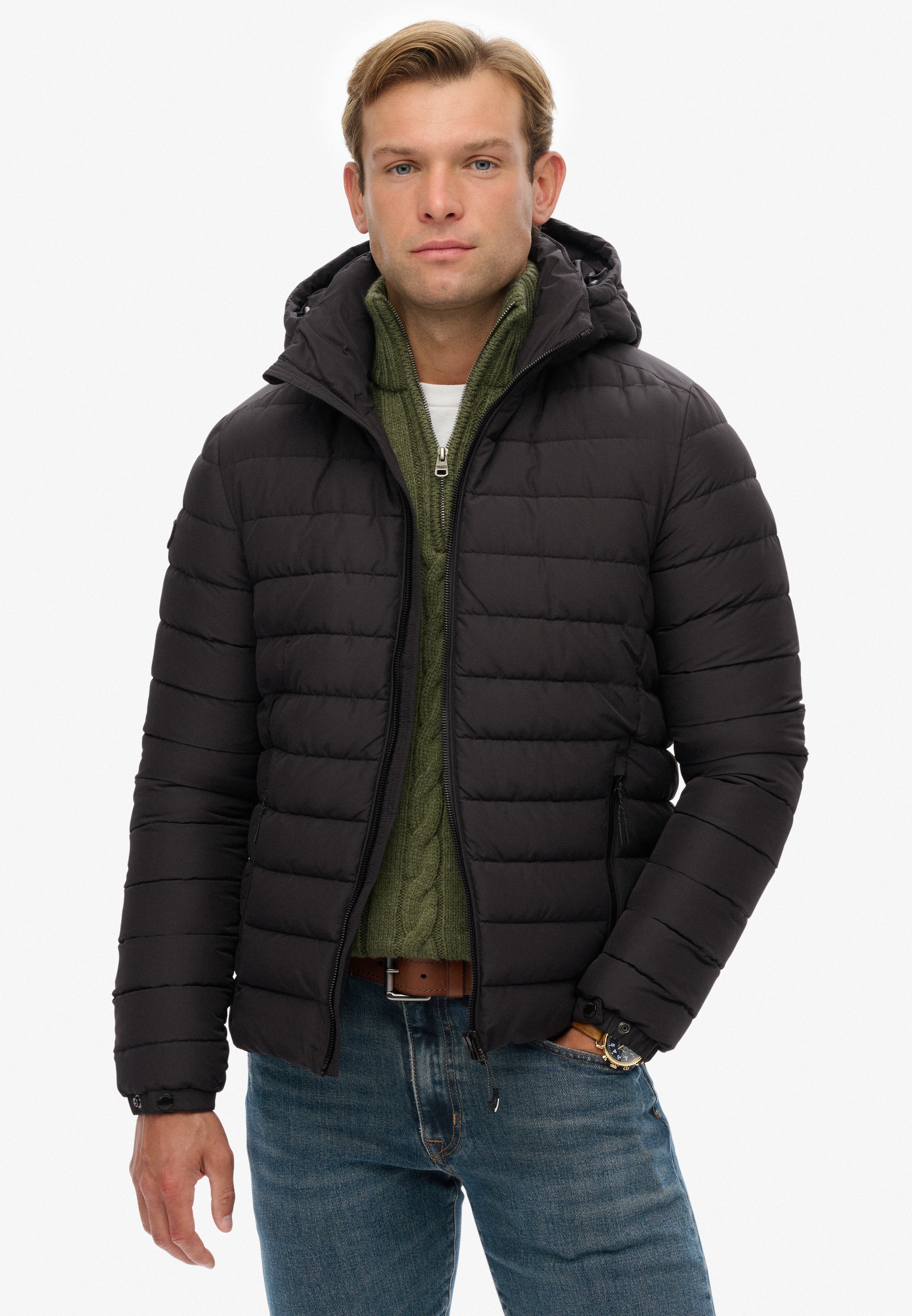 Superdry Steppjacke »HOODED FUJI PADDED JACKET«, mit Kapuze