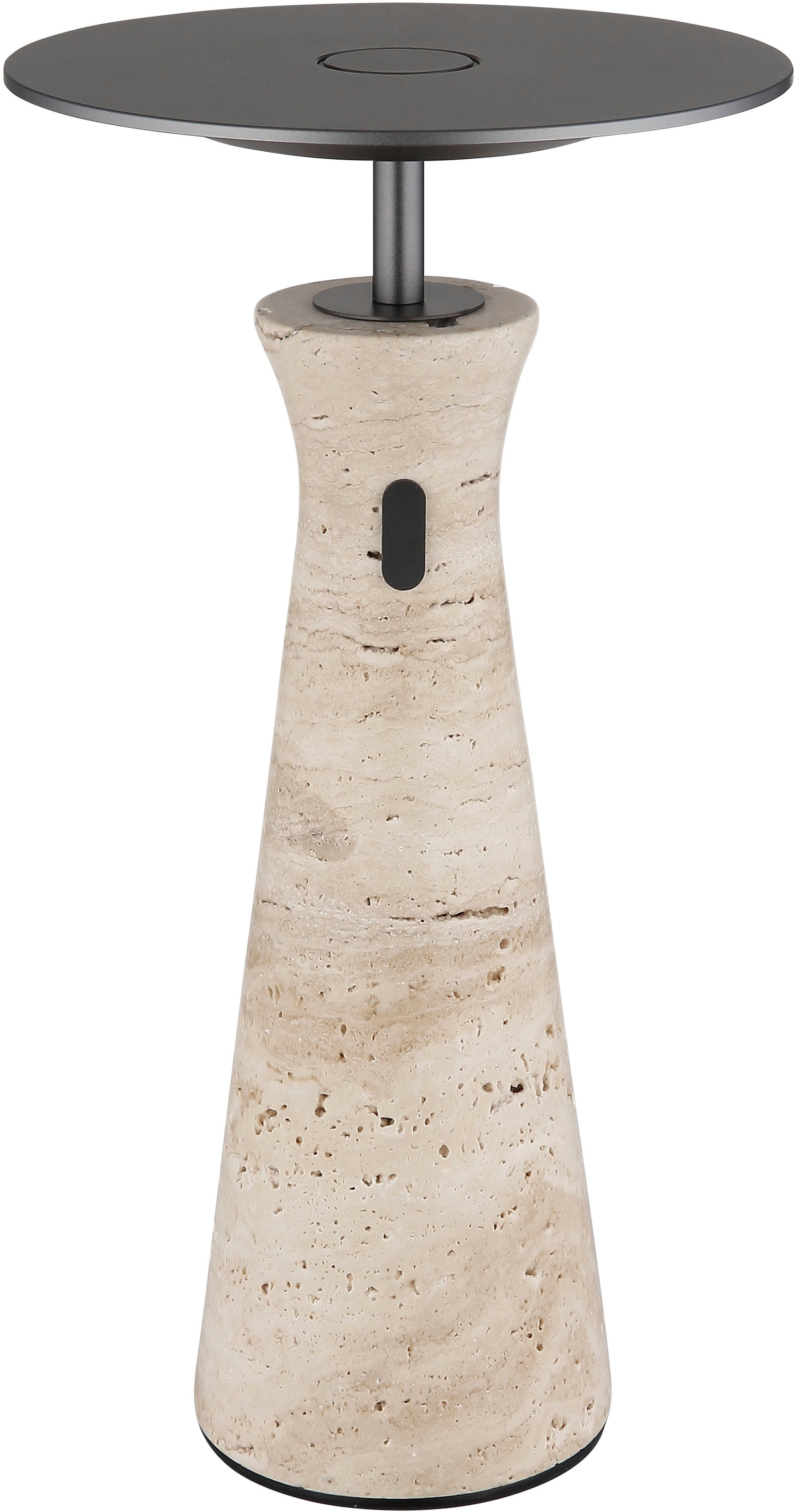 GLOBO LIGHTING LED Tischleuchte »TRAVERTIN« LED-Modul 1 Stk. Warmweiß Travertinstein Sockel