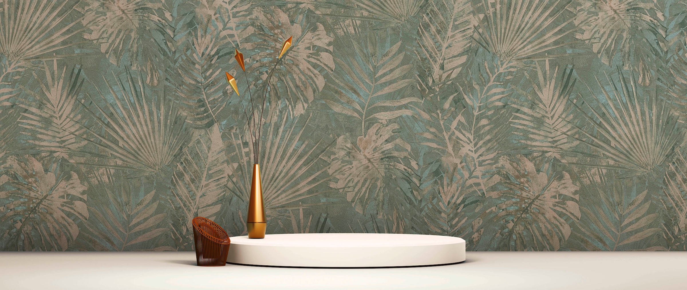 A.S. Création Vliestapete "Natural Living Dschungelblätter" gemustert matt neutral leicht strukturiert Dschungel Tapete Vlies Vlies Wand Tapeten Wohnzimmer Schlafzimmer Flur