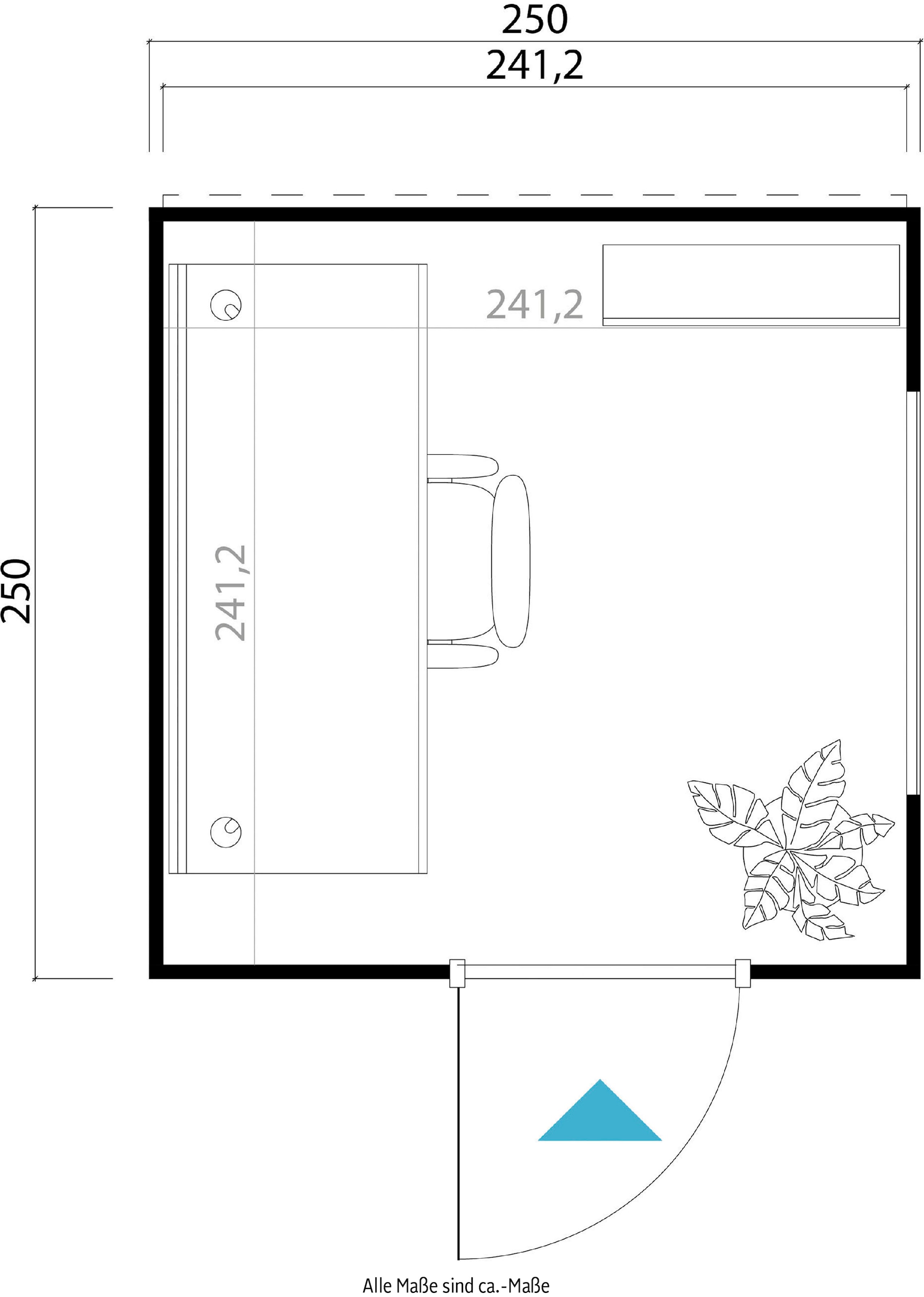 LASITA MAJA Gartenhaus »SARDINIA«, (Set, inkl. Fussbodenbretter zum verlegen)