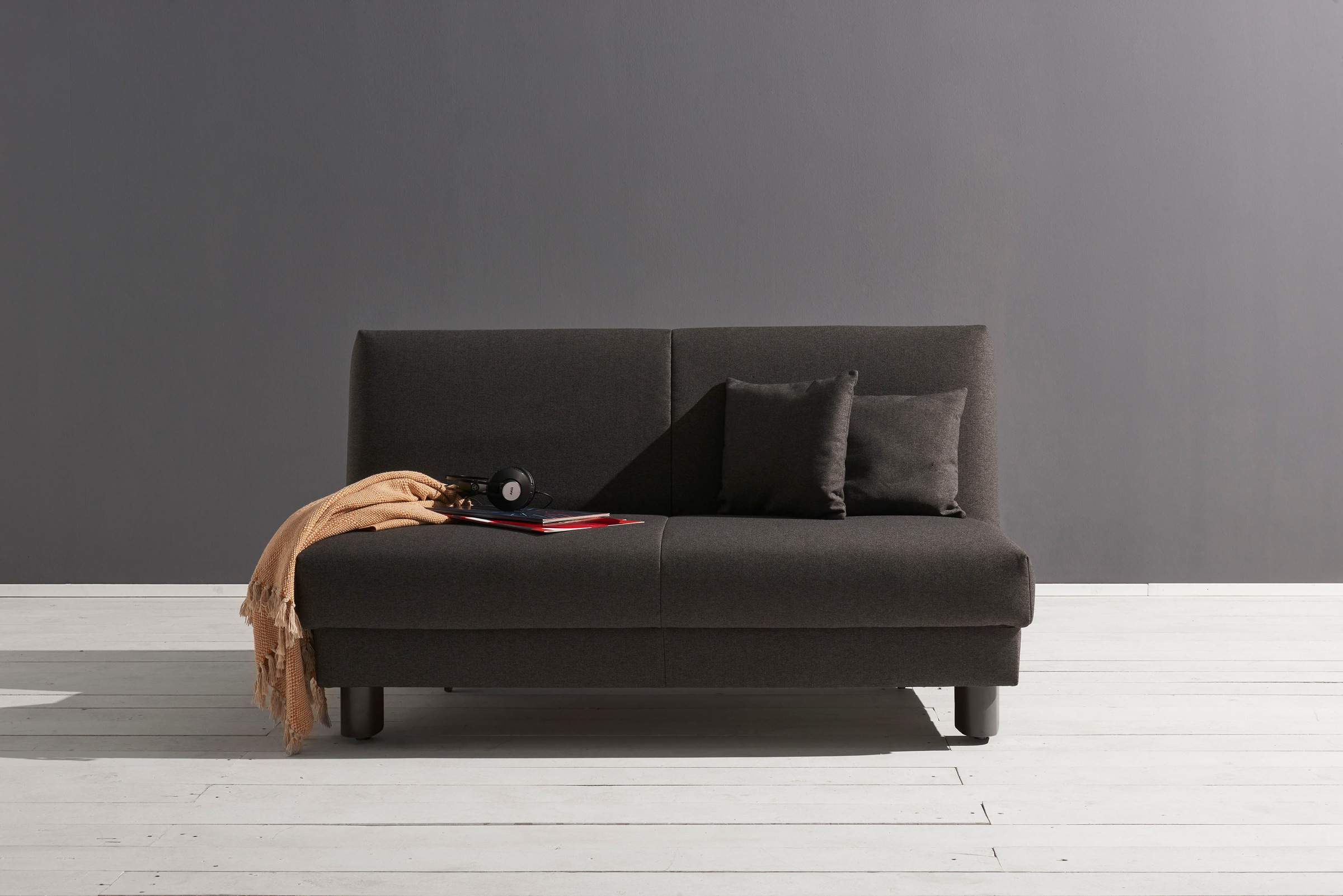 ell + ell Schlafsofa »Enny«, Breite 180 cm, Liegehöhe 40 cm, Füße schwarz