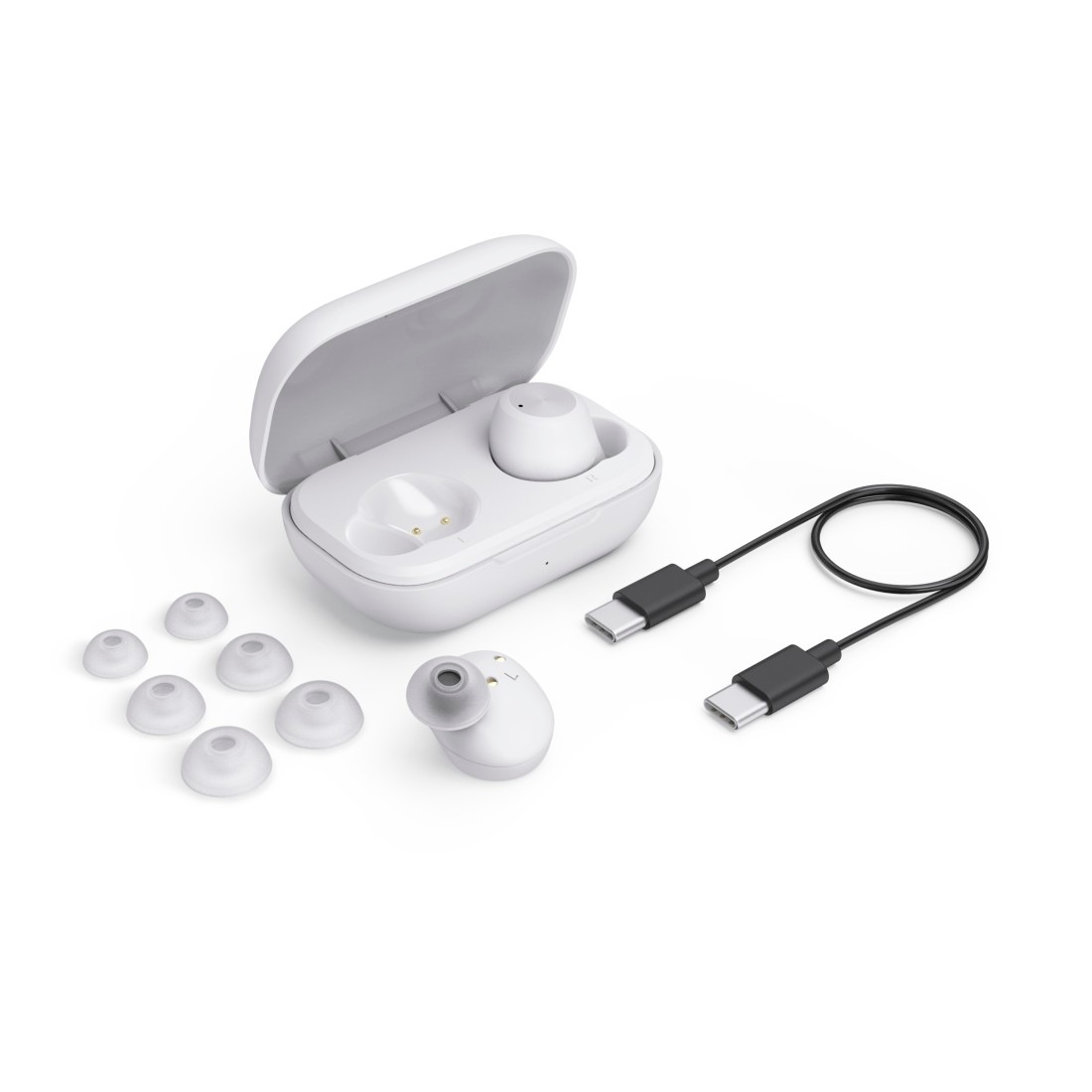 Hama Bluetooth-Kopfhörer »Bluetooth-Kopfhörer kabellos (In-Ear, Equalizer, Mikrofon)«, True Wireless, spritzwassergeschützt, Sprachsteuerung, Touch-Sensor