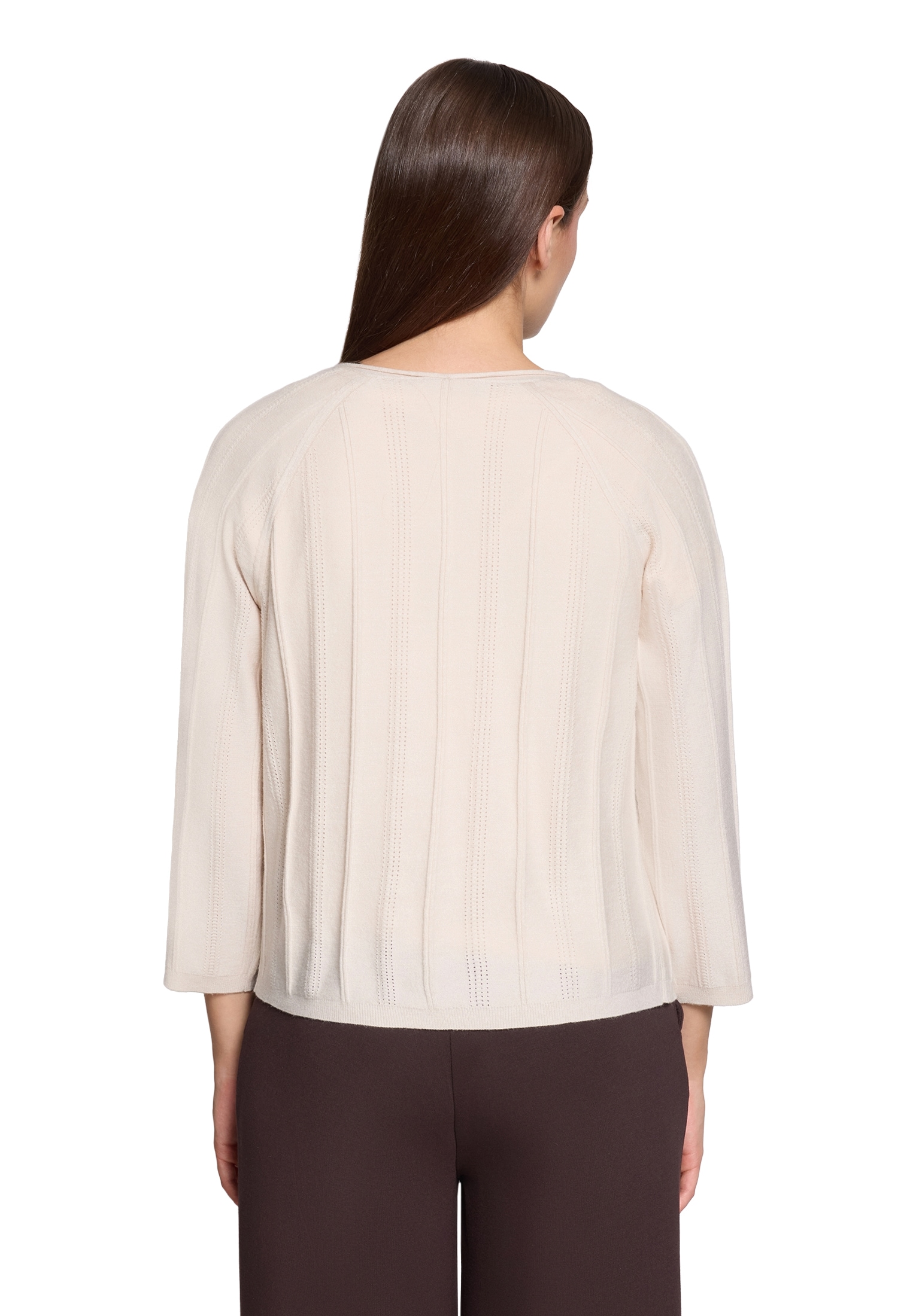 Cartoon Strickjacke »Damen mit Rundhalsausschnitt« 1
