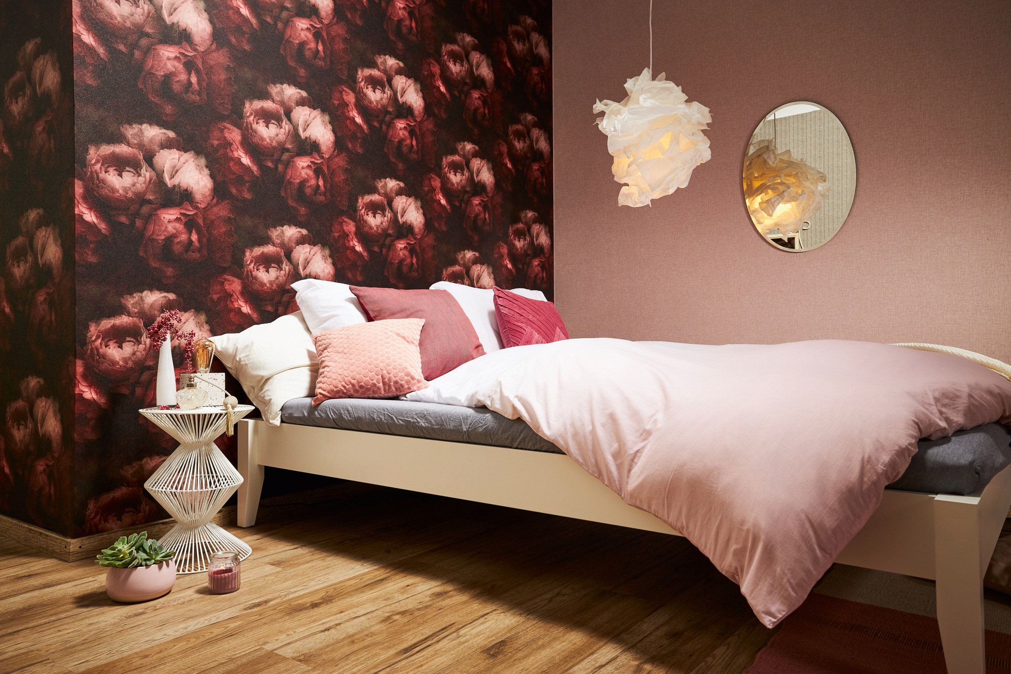 living walls Vliestapete »New Walls Romantic Dream mit romantischen Rosen«, floral-botanisch-Wald, Tapete Blumen Tapeten Wohnzimmer Schlafzimmer Küche modern Design Büro