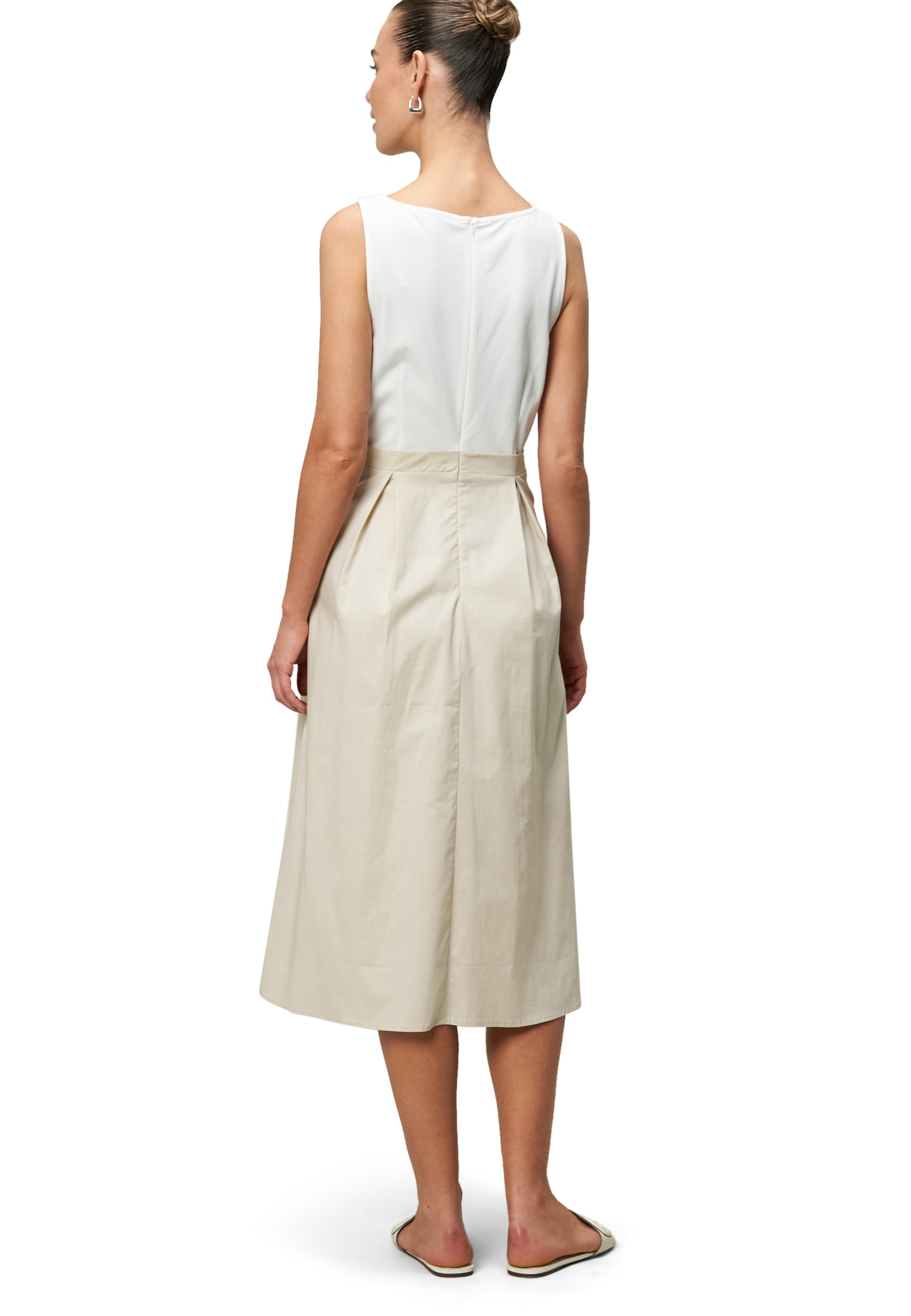 Zero Midikleid »zero Midikleid 2-in1-Optik ausgestellt«, Falten