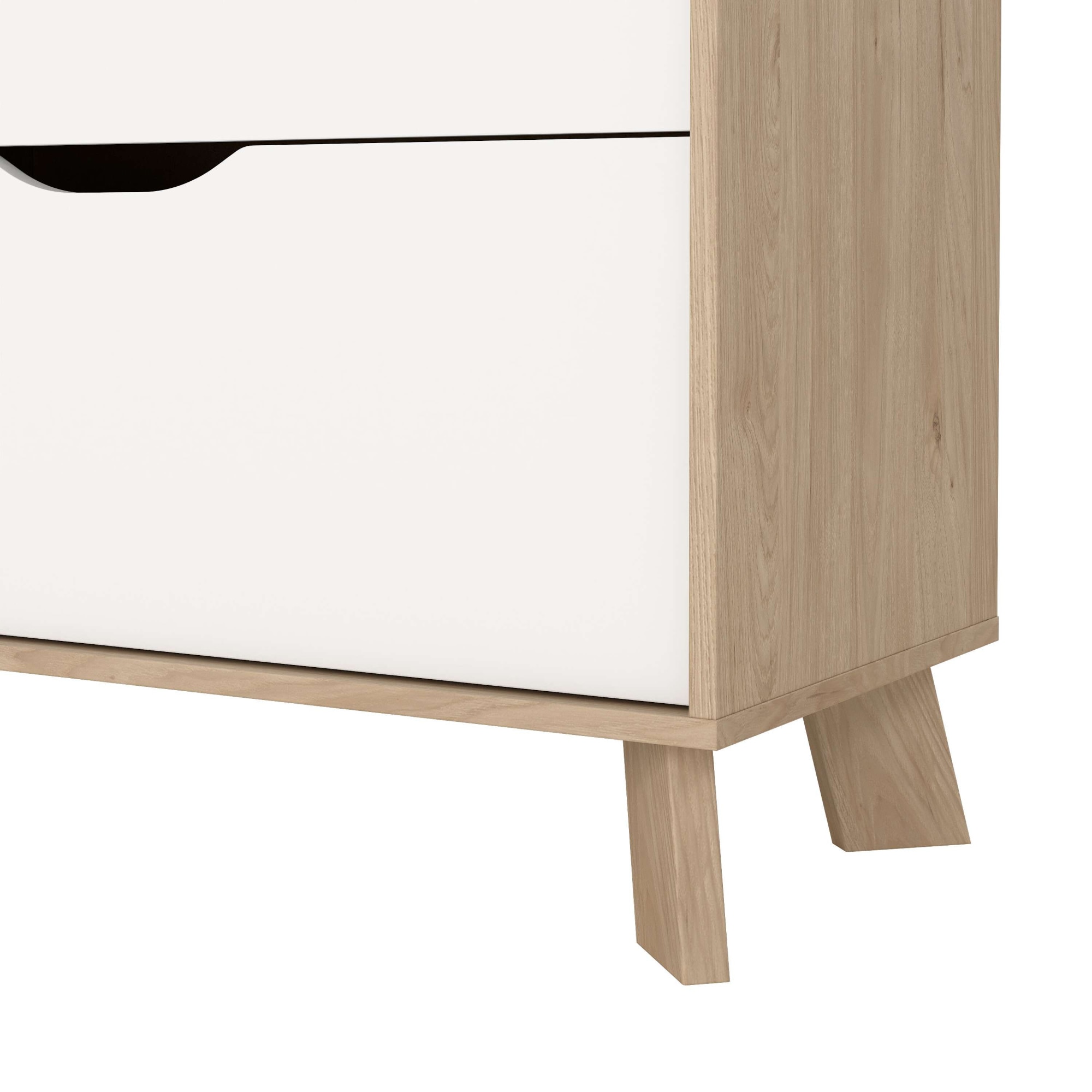 andas Kommode »Ikast, Schubladenschrank, Sideboard, Aufbewahrung, Stauraum«, 6 Schubladen, Eingriffsmulden, Breite 156 cm