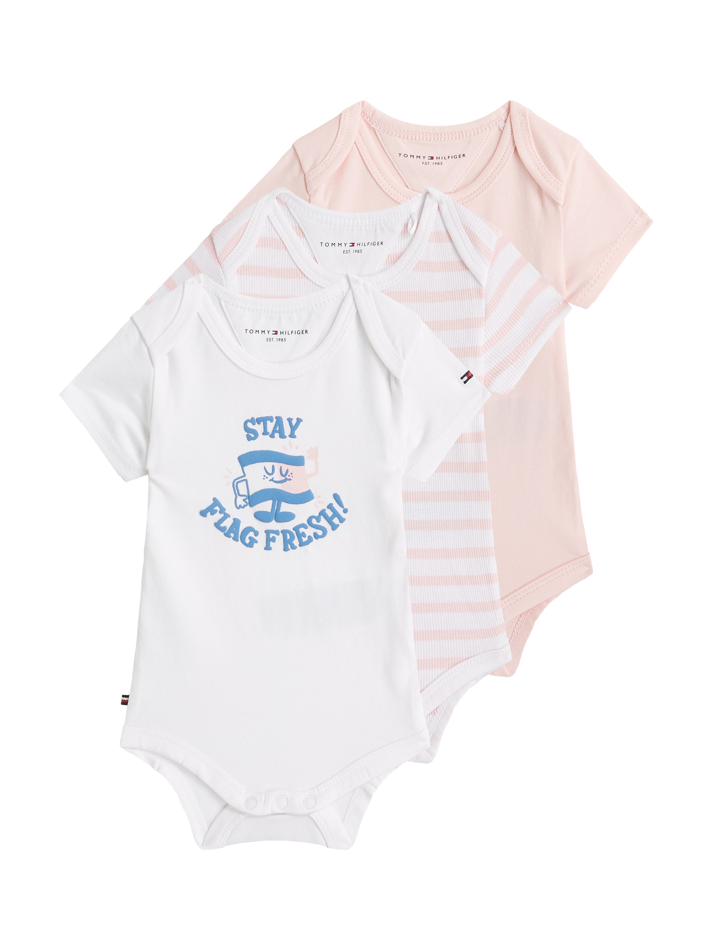 Tommy Hilfiger Kurzarmbody »3 PACK BODY SS GIFTBOX«, aus weicher Baumwollmischung