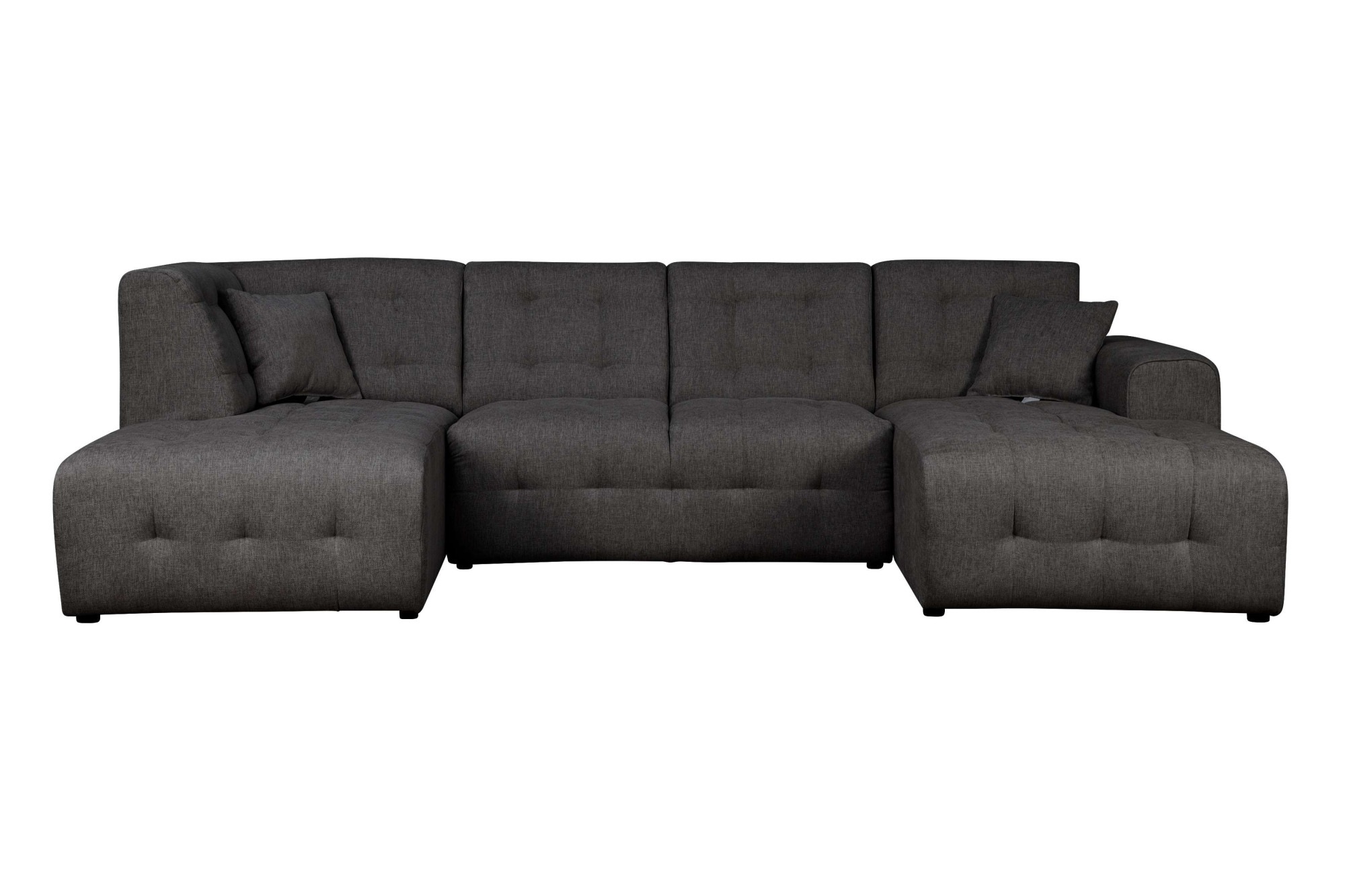 Home affaire Wohnlandschaft »Nosia U-Form«, incl. 2 Zierkissen, mit feiner Steppung