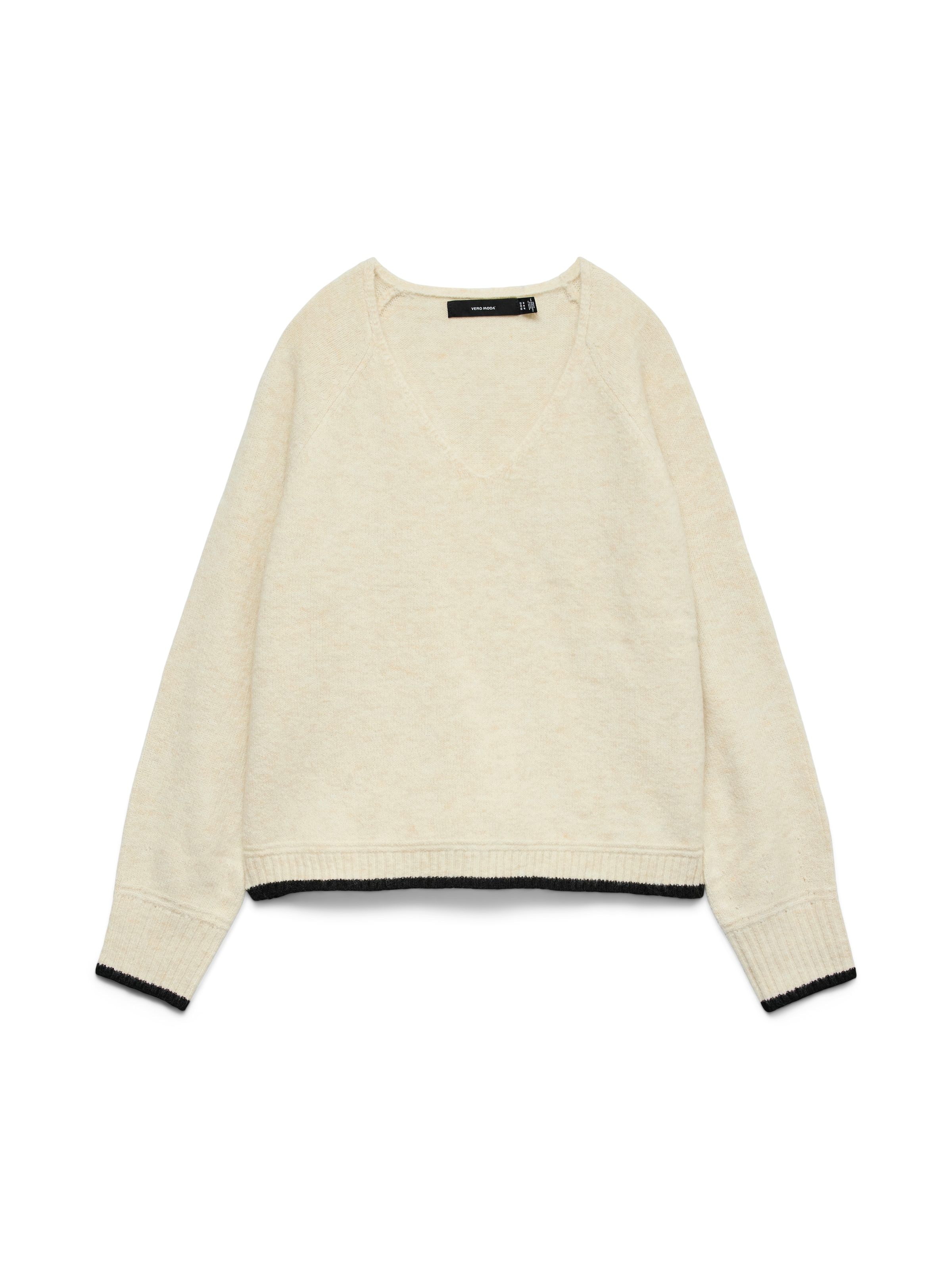 Vero Moda Strickpullover "VMAQUARIUS LS V-NECK RAGLAN PULLOVER BF" günstig online kaufen