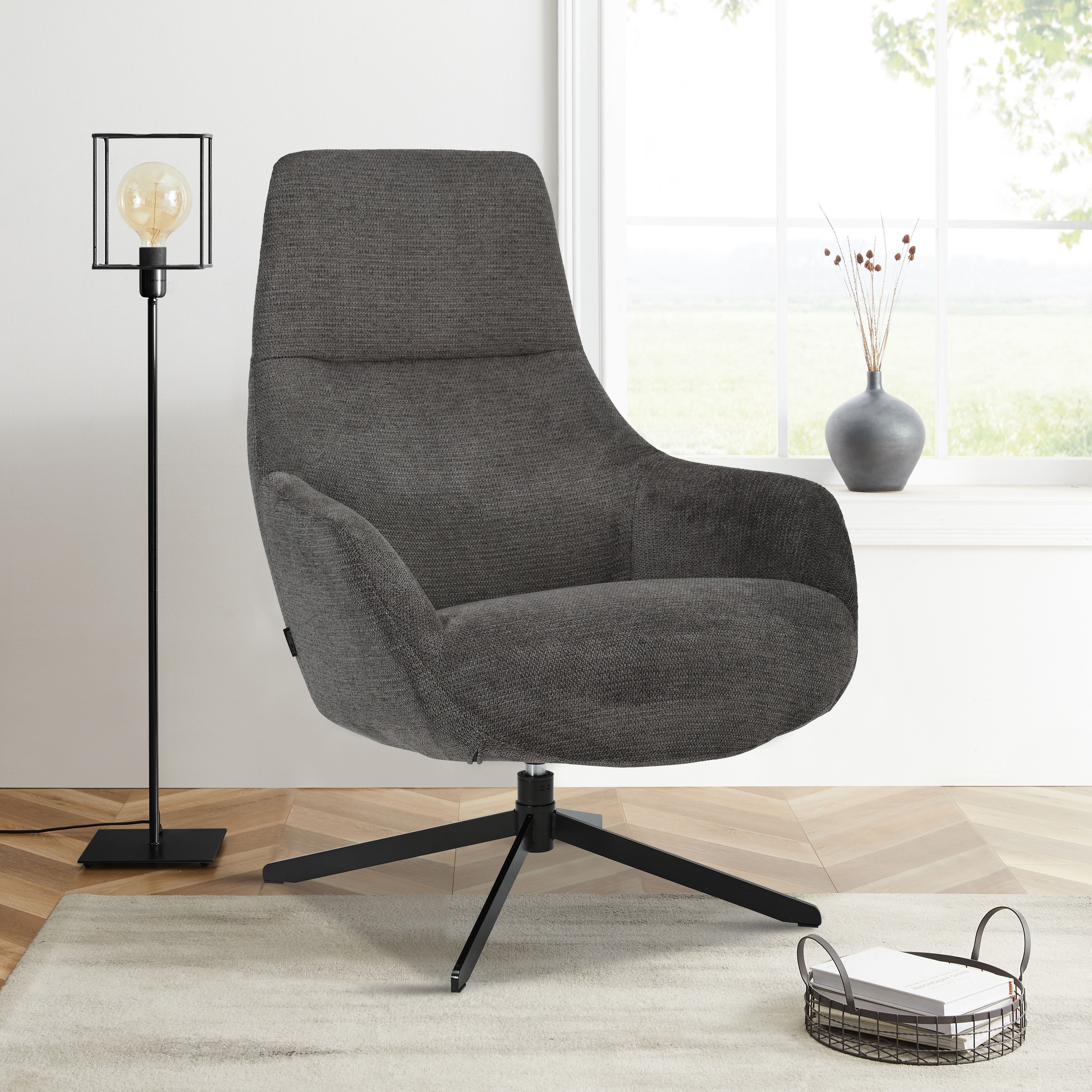 OTTO home Drehsessel "CLARINDA moderner Ohrensessel drehbar, TV-Sessel, Rel günstig online kaufen