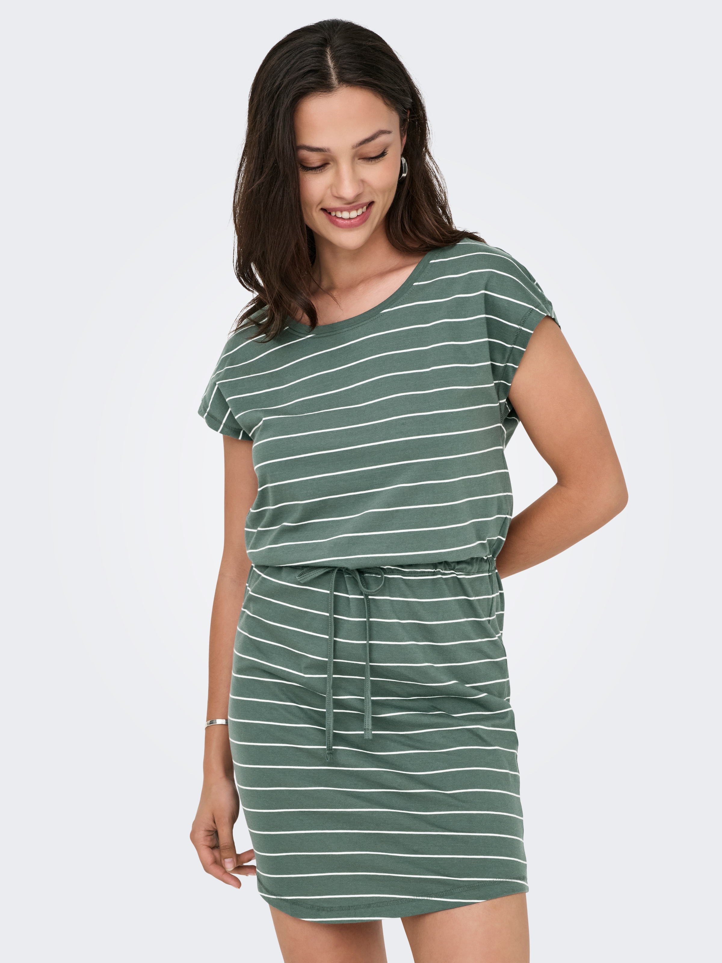 ONLY Shirtkleid »ONLMAY LIFE S/S DRESS 2 PACK CS JRS«, (2er-Pack), flexibel taillierbar für individuelle Passform