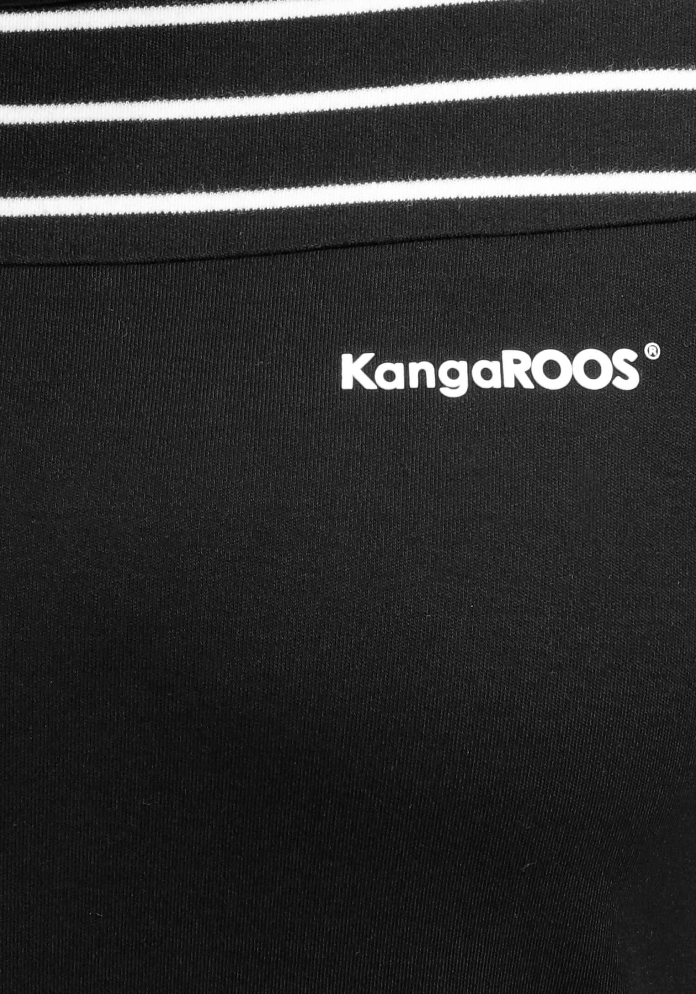 KangaROOS Sweatkleid, Mini-Länge, lässiger Stil, aus 100% Baumwolle, Langarm