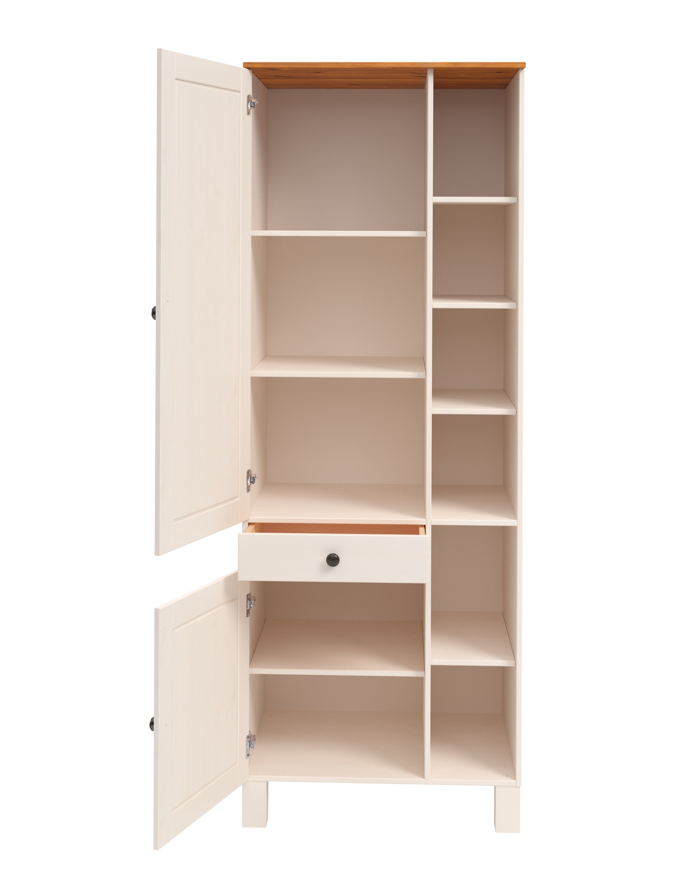 Home affaire Hochschrank »Alby2«, Mit Metallgriffen, Breite 75 cm