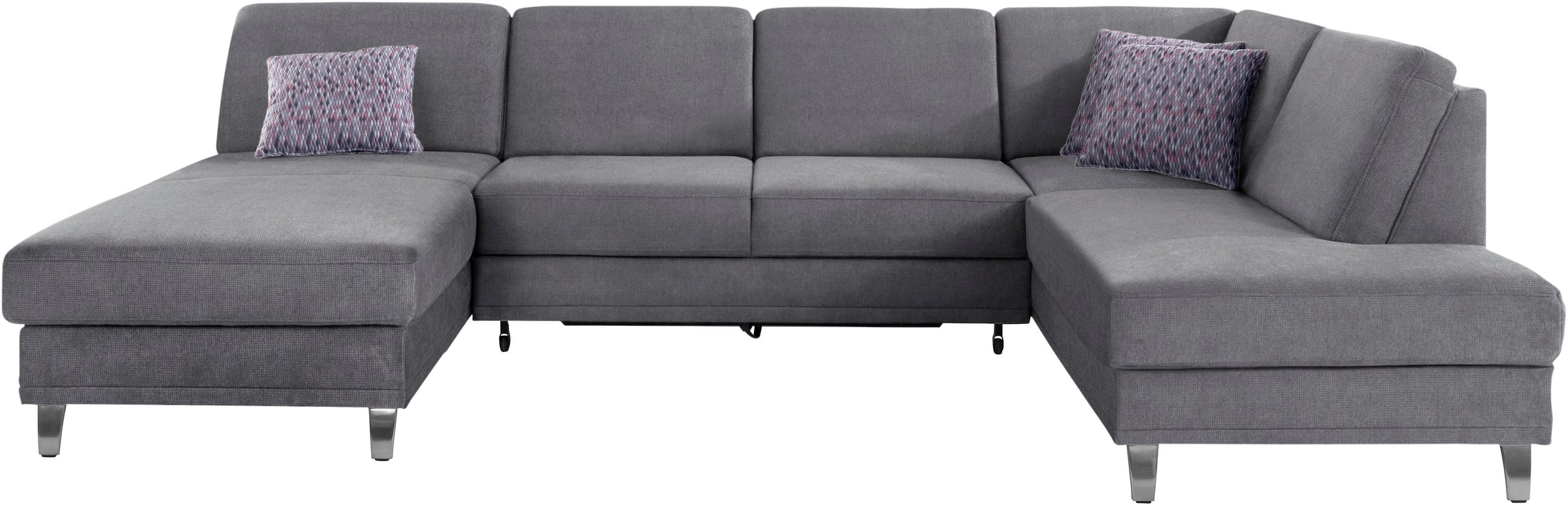 sit&more Wohnlandschaft »Clio U-Form«, wahlweise mit Bettfunktion und Bettkasten, inklusive Federkern