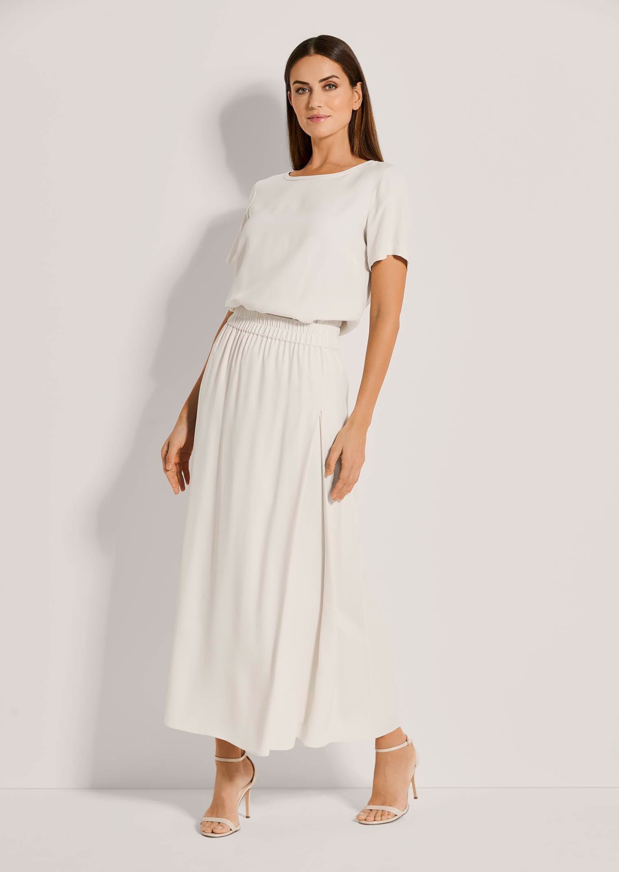 MADELEINE Midirock »Rock Langer Rock mit tiefer Seitenfalte«