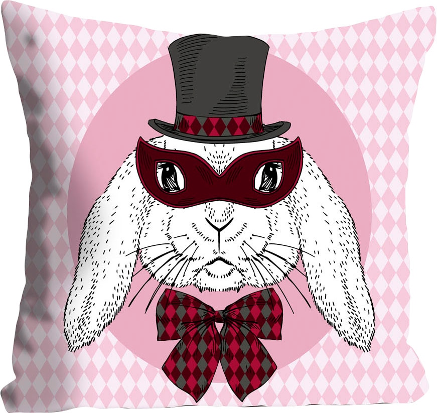 queence Dekokissen "Bunny Holmes" mit einem Detektiv Hasen günstig online kaufen