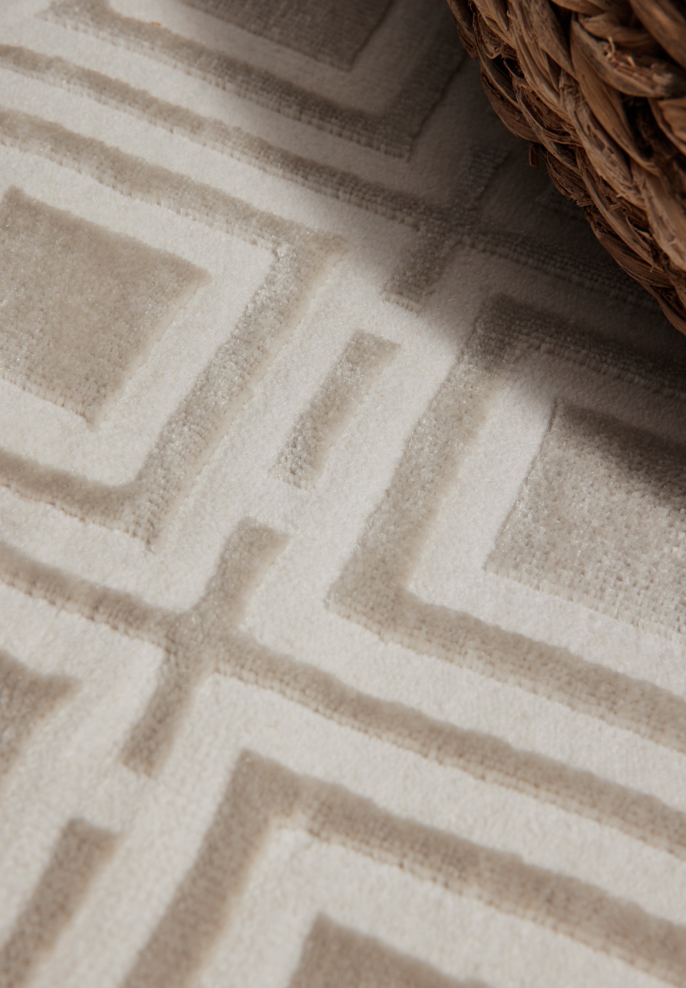 ELLE DECORATION Designteppich »Howlite«, rechteckig, 9 mm Höhe, Wohnzimmer, Schlafzimmer, Läufer, Hoch-Tief Effekt, Flur, Glanz
