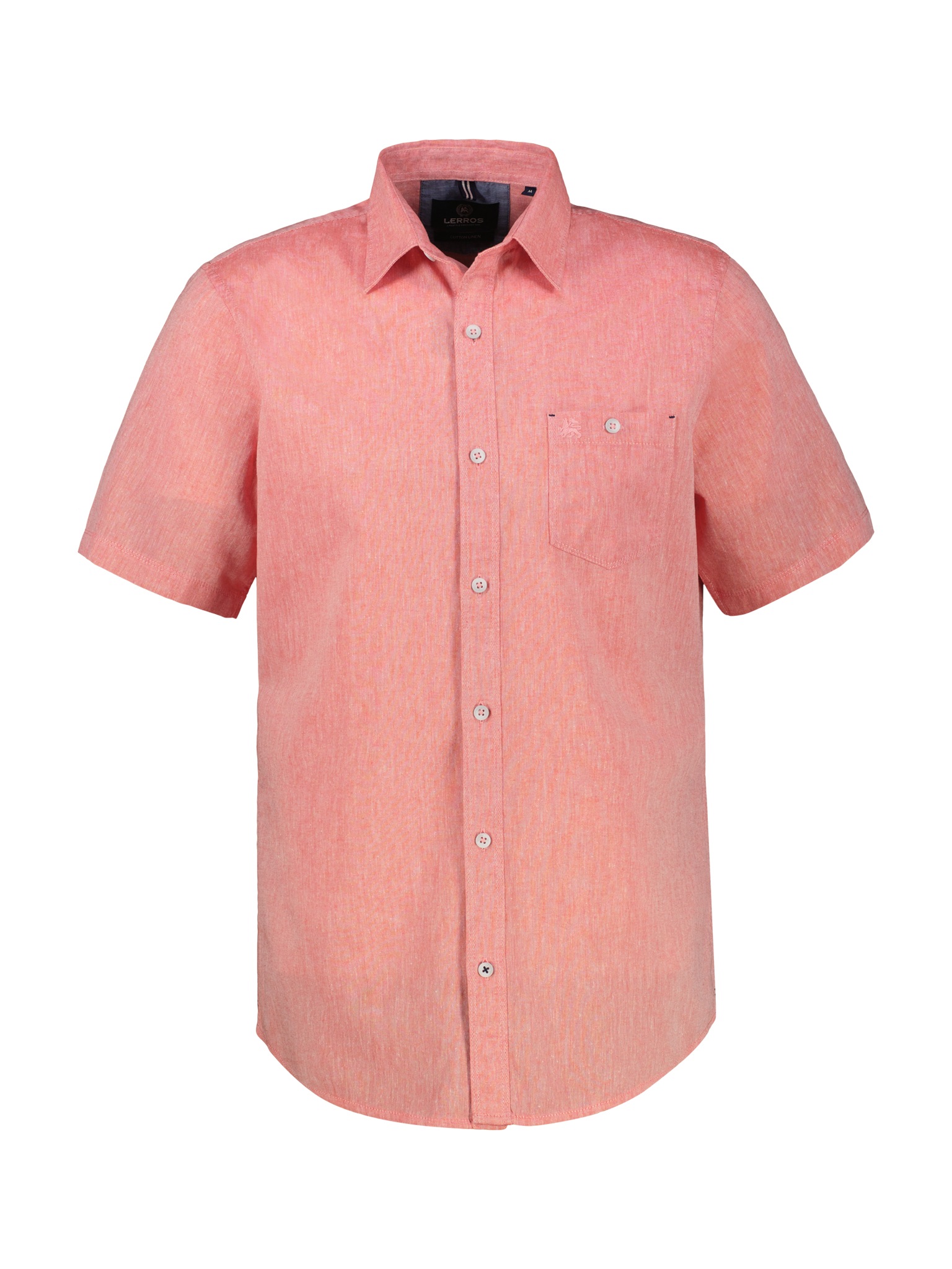 LERROS Kurzarmhemd mit Logo Stickerei