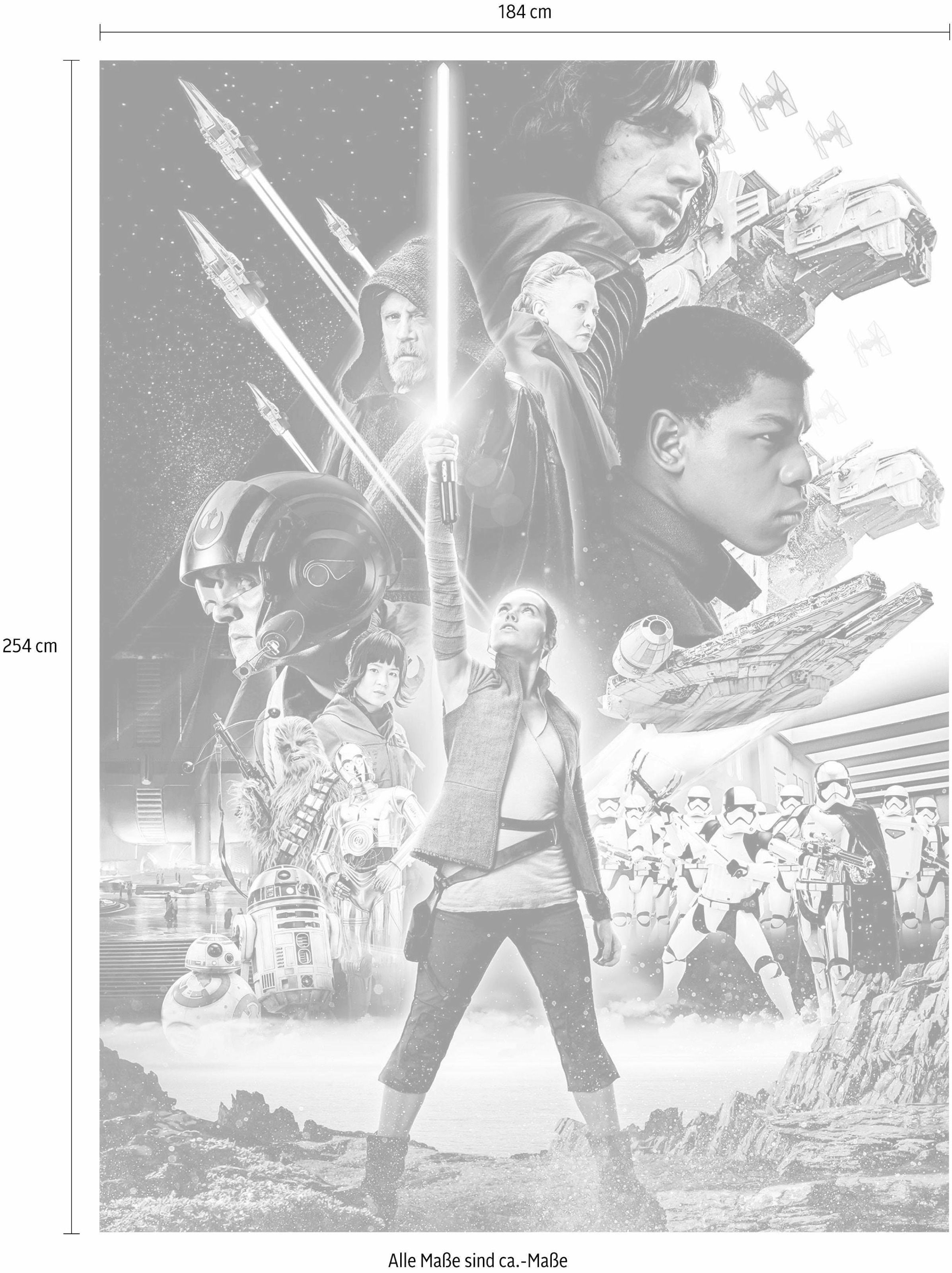 Komar Fototapete »STAR WARS Balance - Größe 184 x 254 cm«, bedruckt, Kinderzimmer