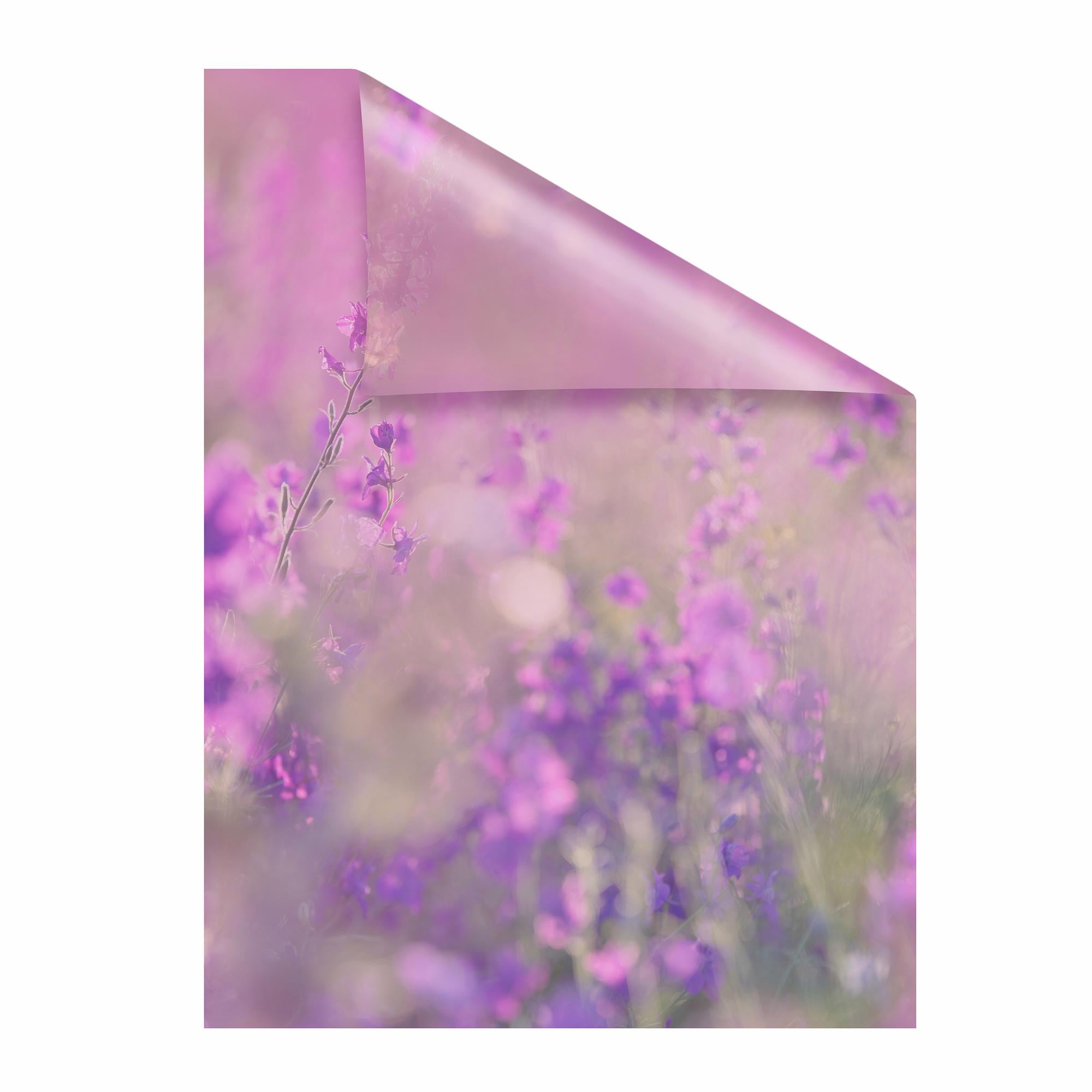 Fensterfolie »Blumenwiese«, 1 St., blickdicht, strukturiertKlebepunkte