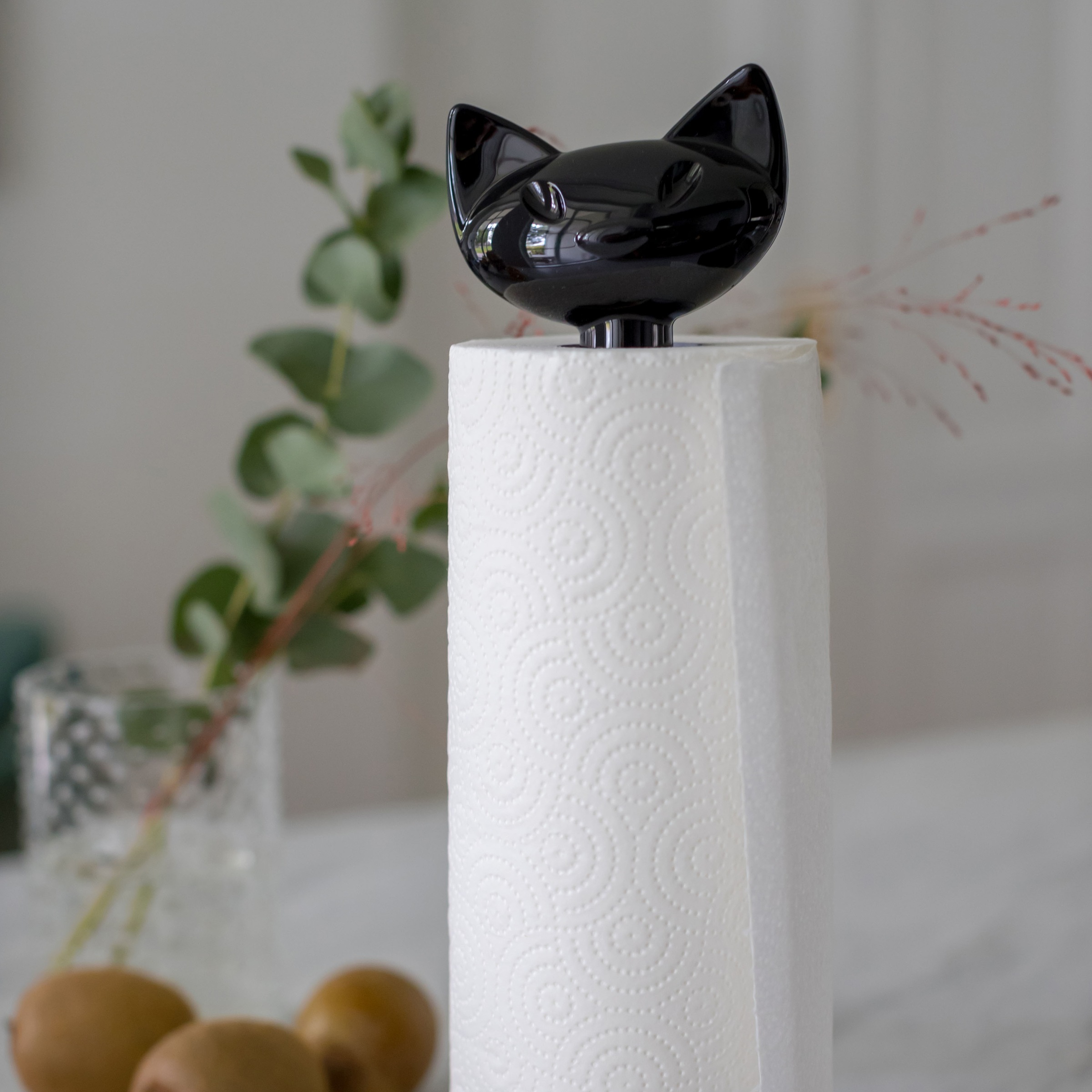 KOZIOL Küchenrollenhalter »MIAOU«, spülmaschinengeeignet,melaminfrei