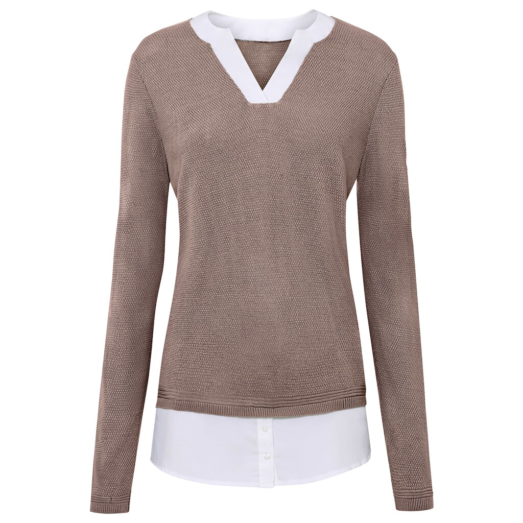 Inspirationen 2-in-1-Pullover »2-in-1-Pullover«