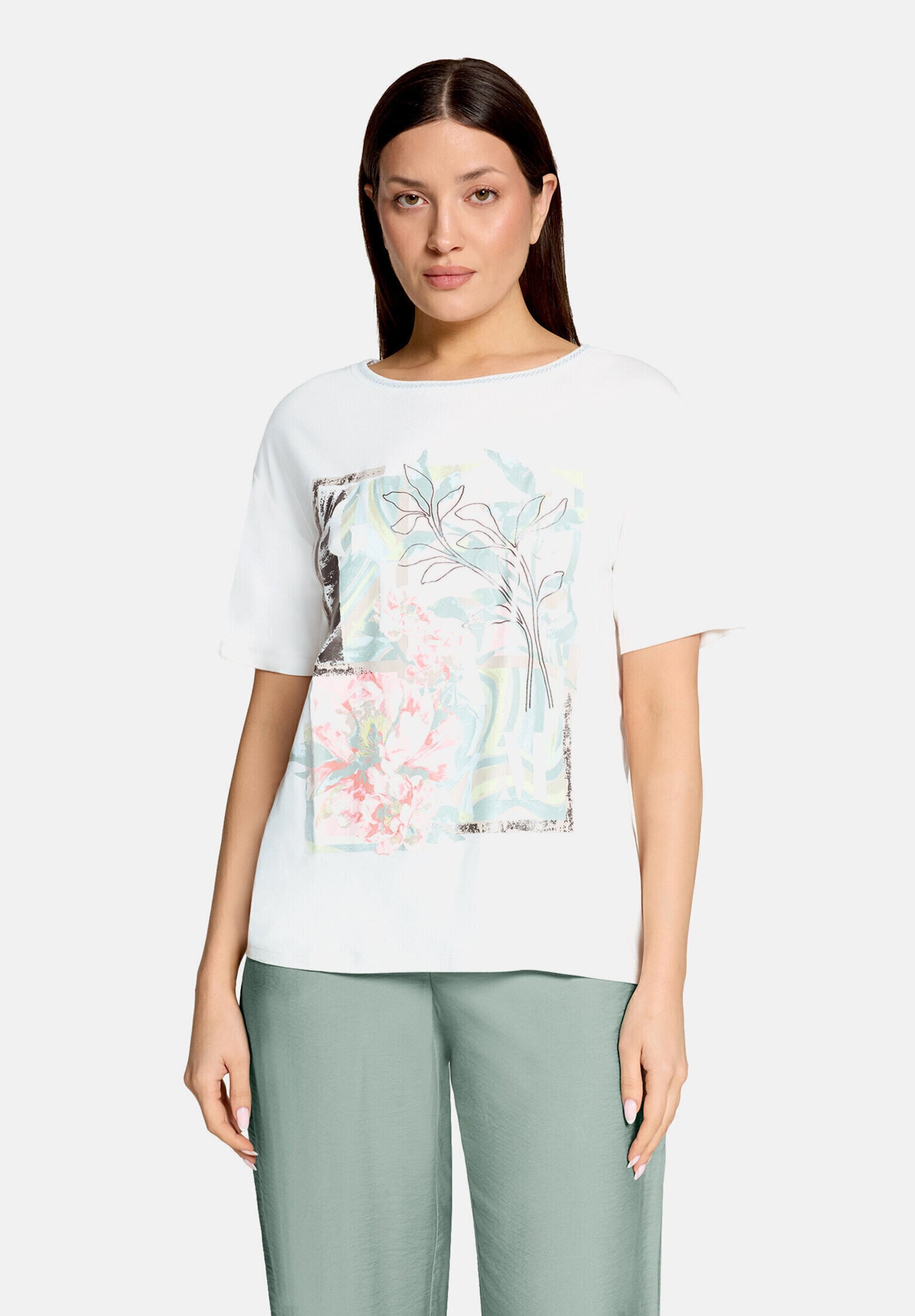 Betty Barclay Kurzarmshirt »Damen mit Rippbündchen« 1 Stk.