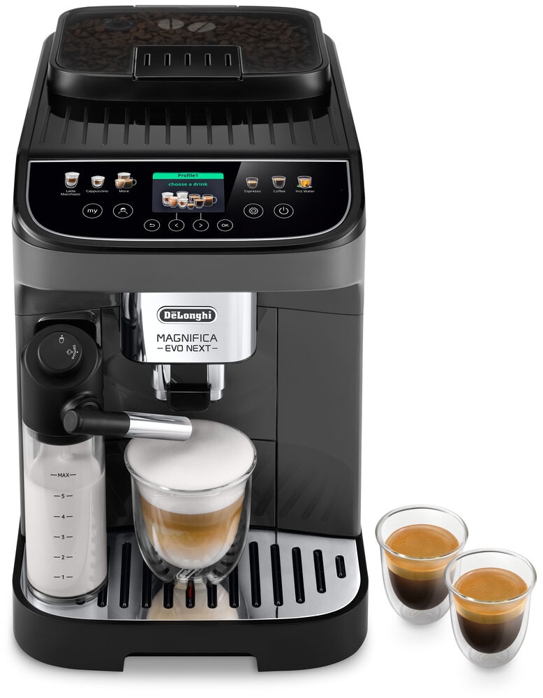 "DE'LONGHI Kaffeevollautomat ""Magnifica Evo Next ECAM310.60.GB"", grau, B:29,5cm H:40cm T:48,8cm, Kaffeevollautomaten, MyLatteFunktion, 3