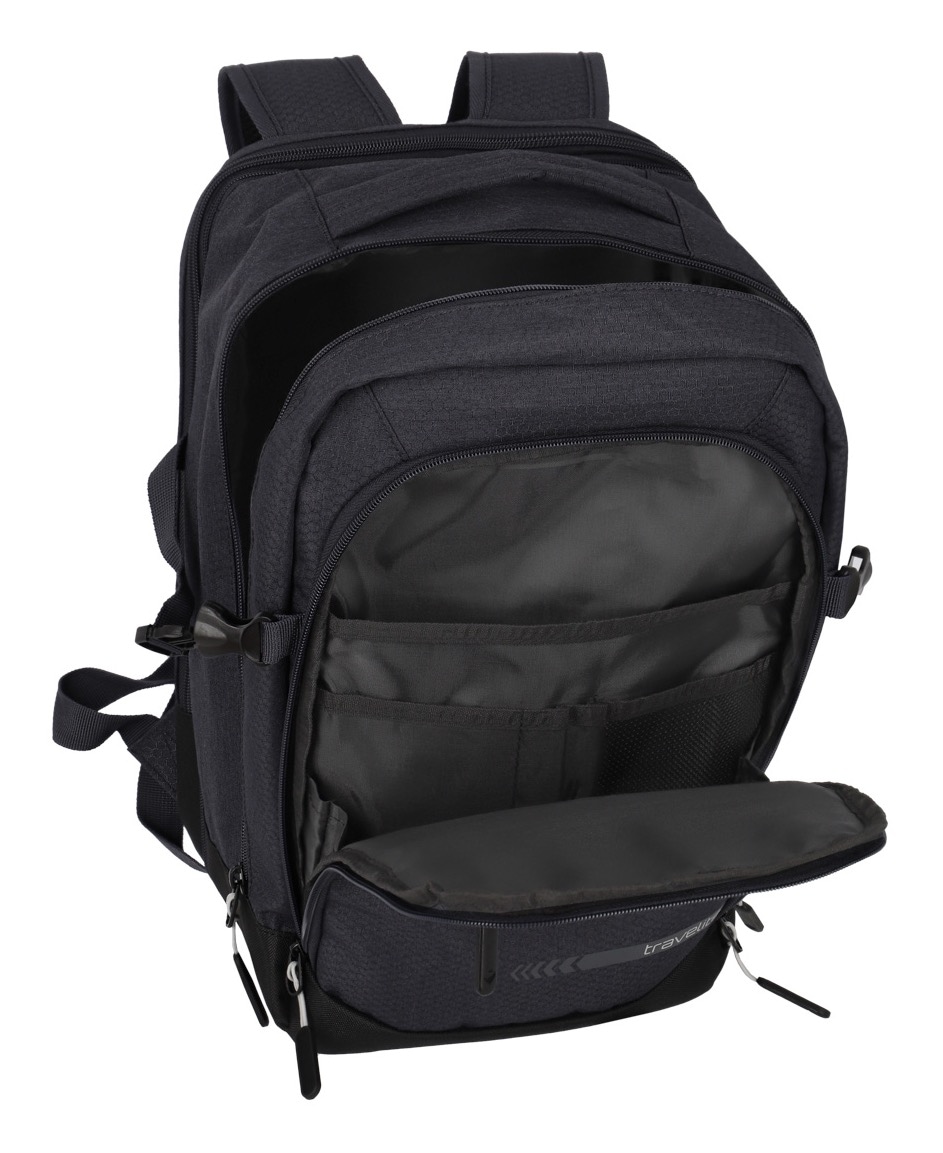 travelite Laptoprucksack »KICK OFF Cabin Rucksack«, Reiserucksack Freizeitrucksack Kabinengepäck Arbeitsrucksack