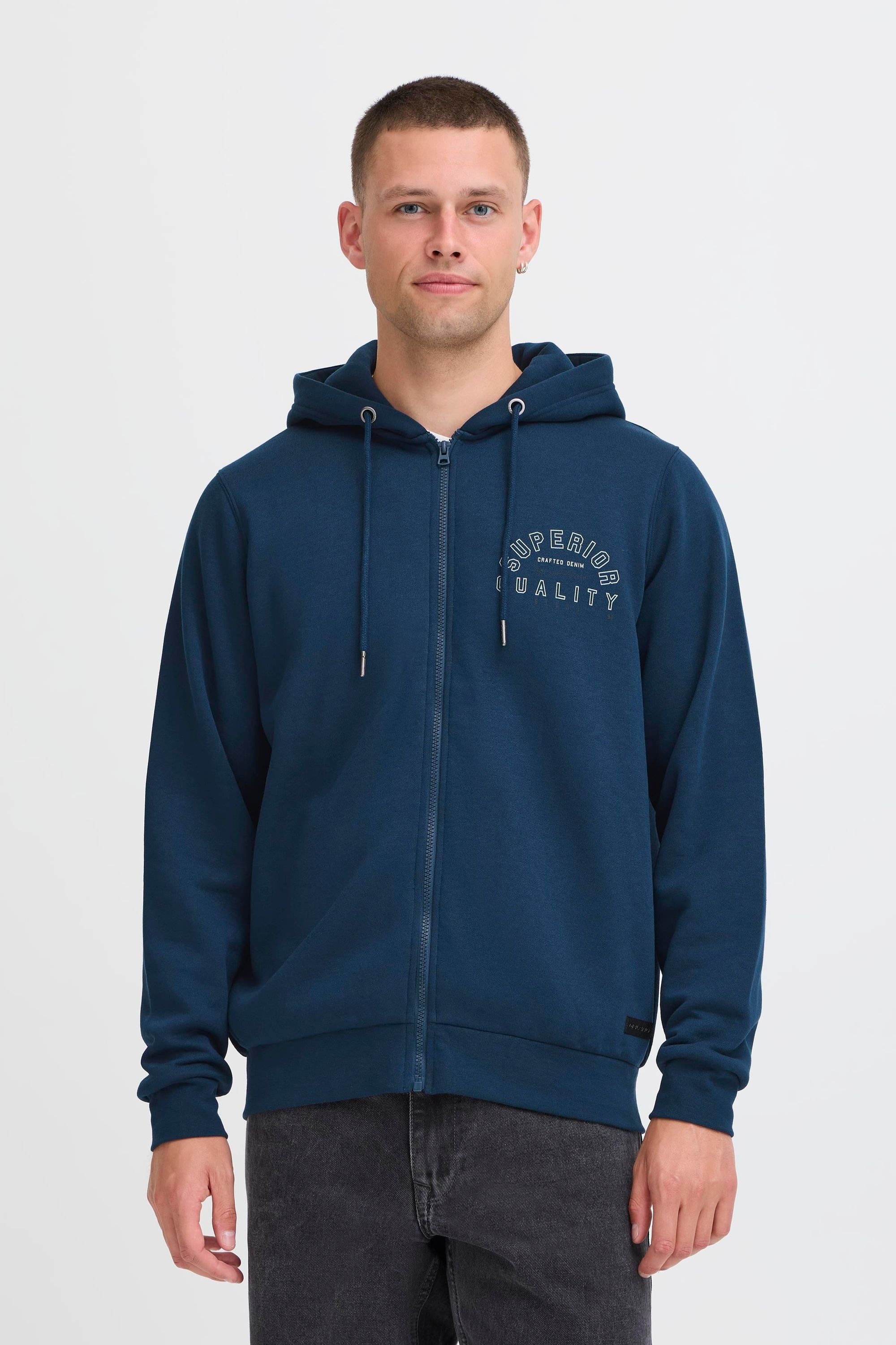 Blend Kapuzenpullover "BHSunic", Schicke Kapuzenfleecejacke mit Print günstig online kaufen