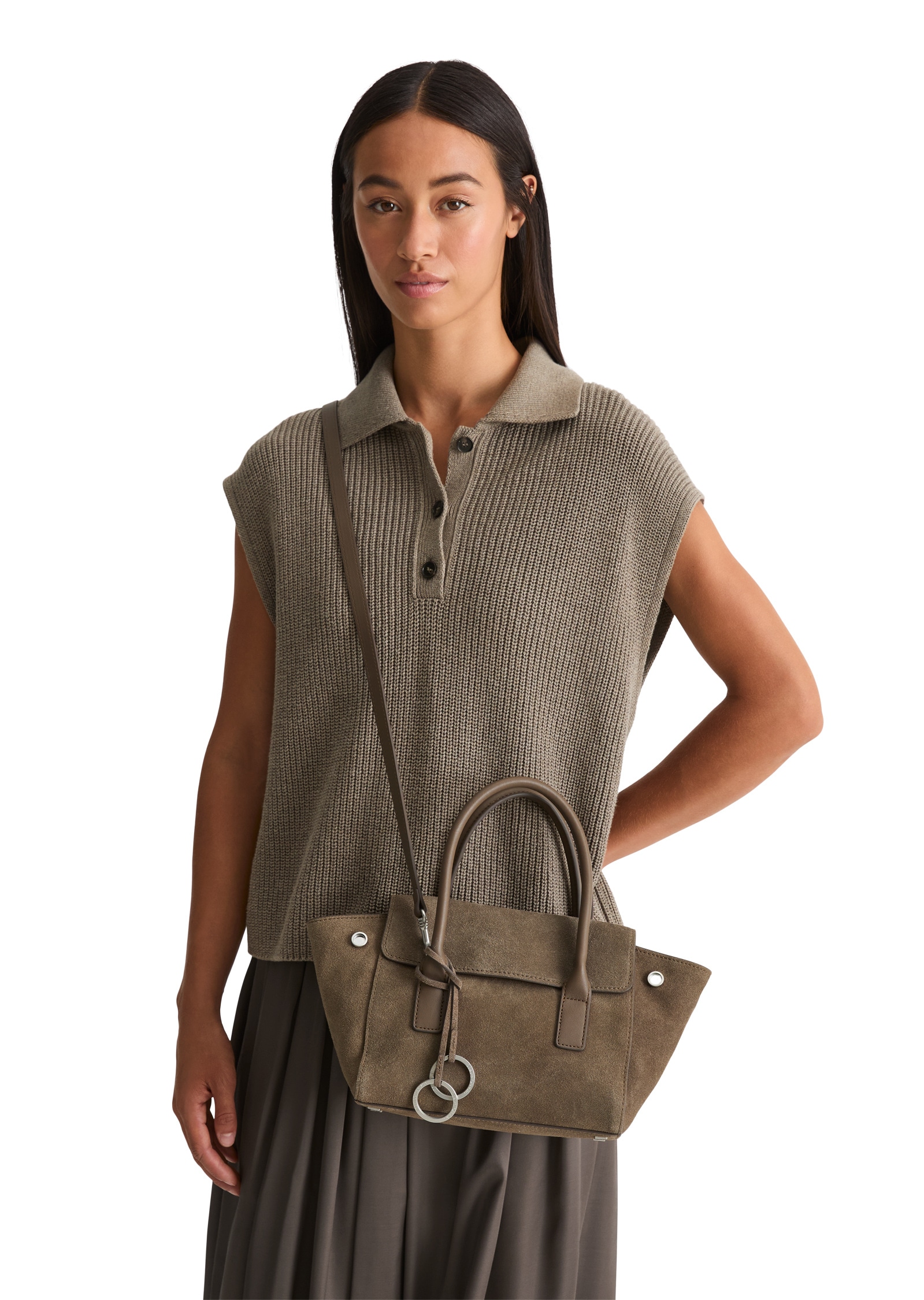 Marc O'Polo Shopper »aus weichem Veloursleder«
