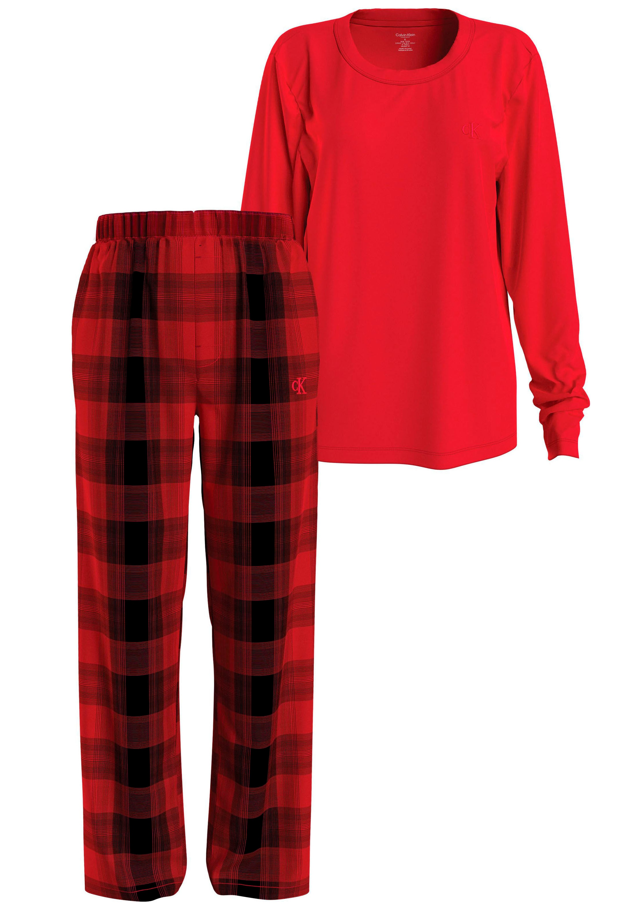 BAUR PANT SET«, (2 Schlafanzug | Calvin tlg.), kaufen Klein Rundhalsausschnitt »L/S mit online