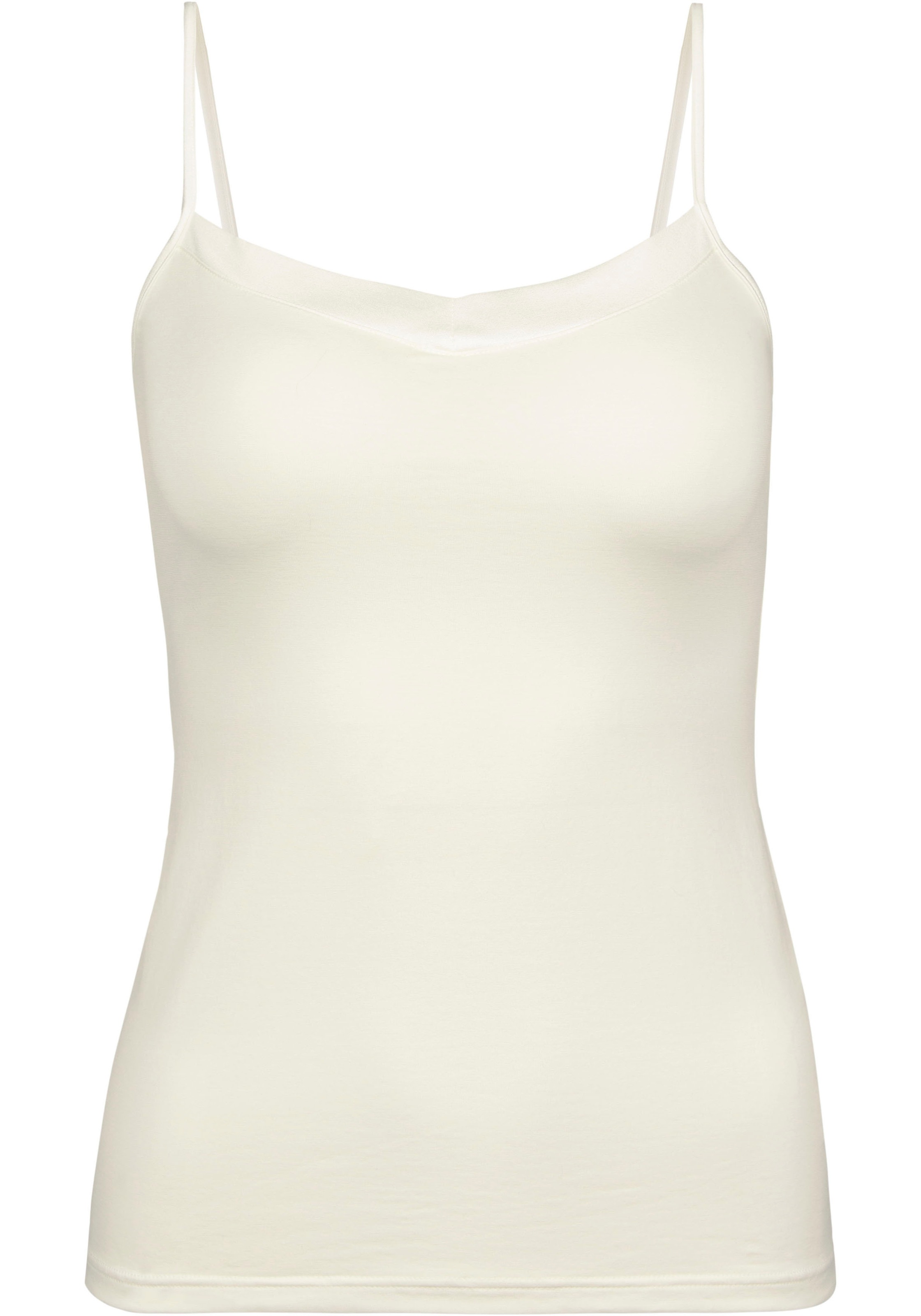 CALIDA Spaghettitop "Cate", Satin-Einsatz, Single Jersey Qualität, elastisc günstig online kaufen