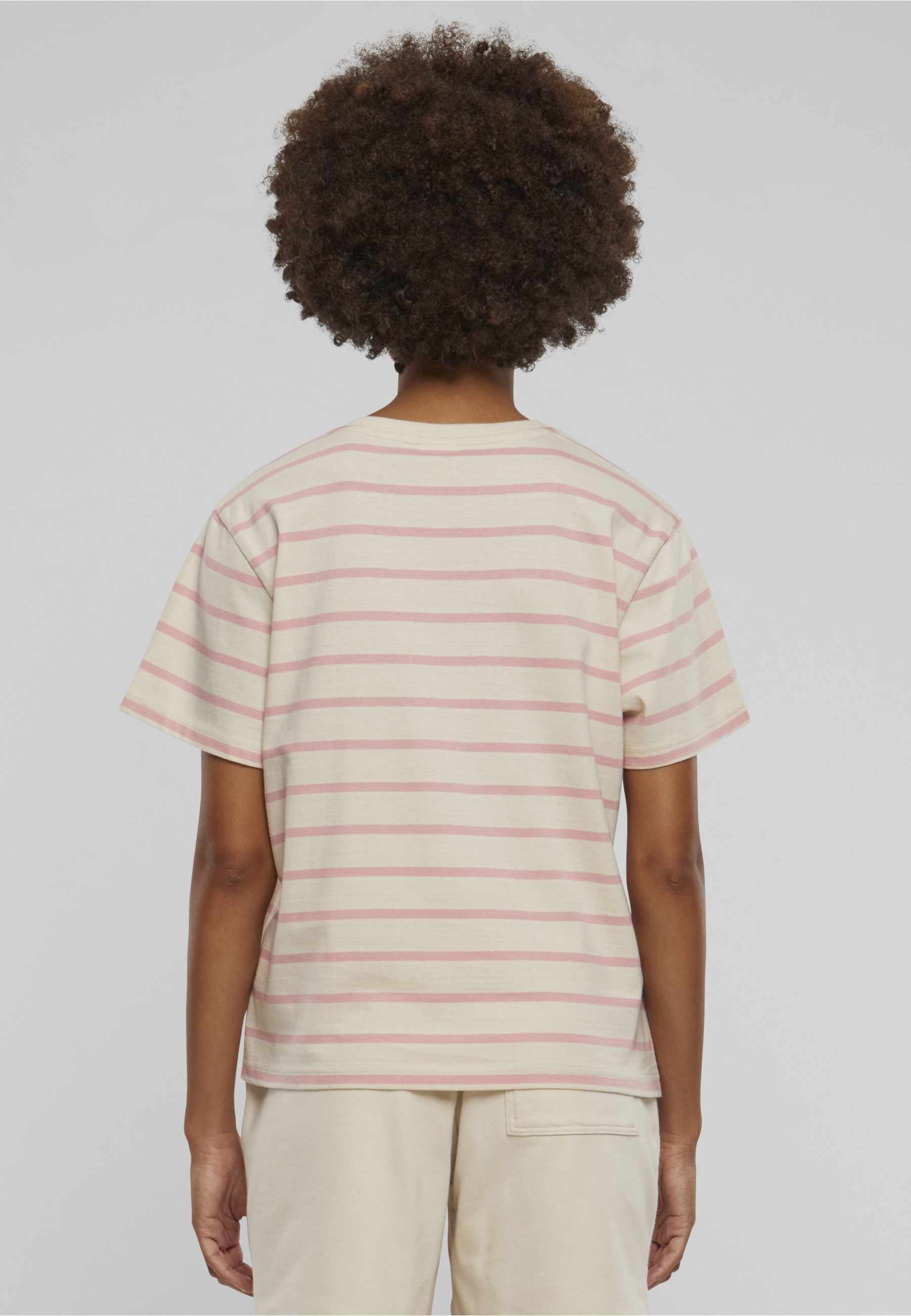 URBAN CLASSICS T-Shirt »Urban Classics Damen Ladies Striped Boxy Tee« 1 Stk.