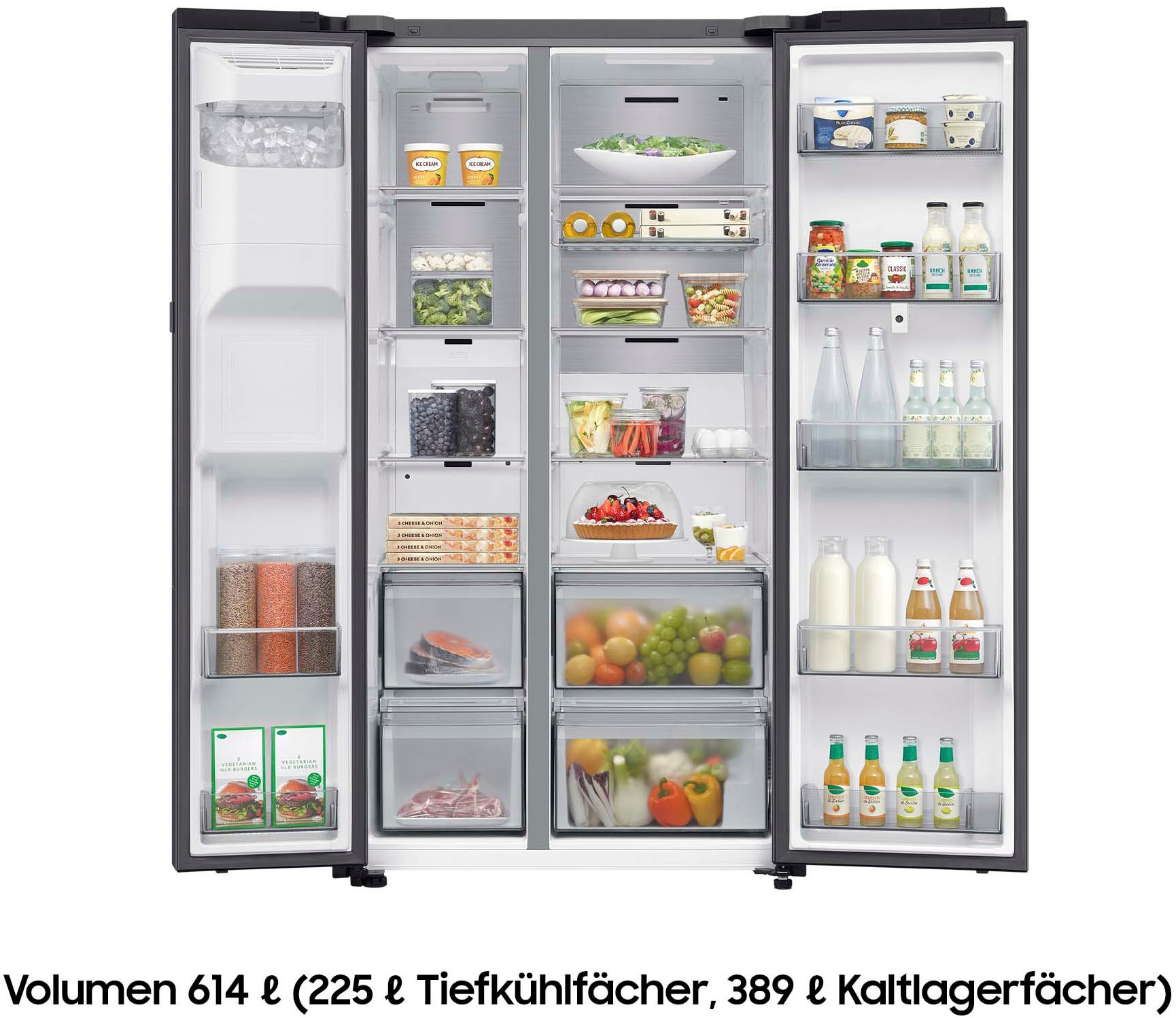 Samsung Side-by-Side RS97F "RS90F66BEFEF" 178 cm hoch 91,2 cm breit günstig online kaufen