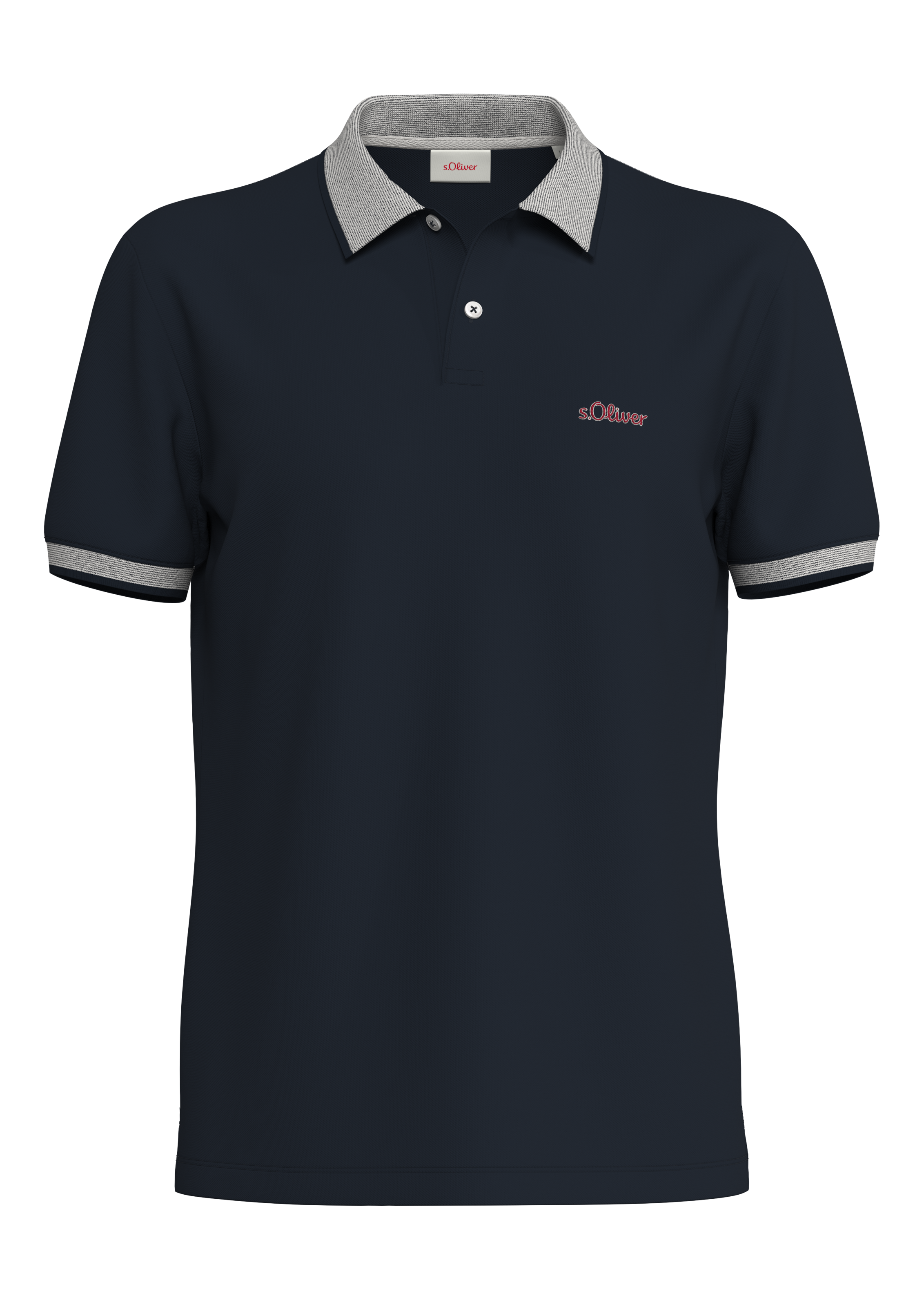 s.Oliver Poloshirt, mit Markenschriftzug