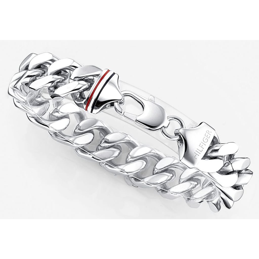 Tommy Hilfiger Armband »Schmuck Edelstahl Armschmuck Panzerkette«, mit Emaille