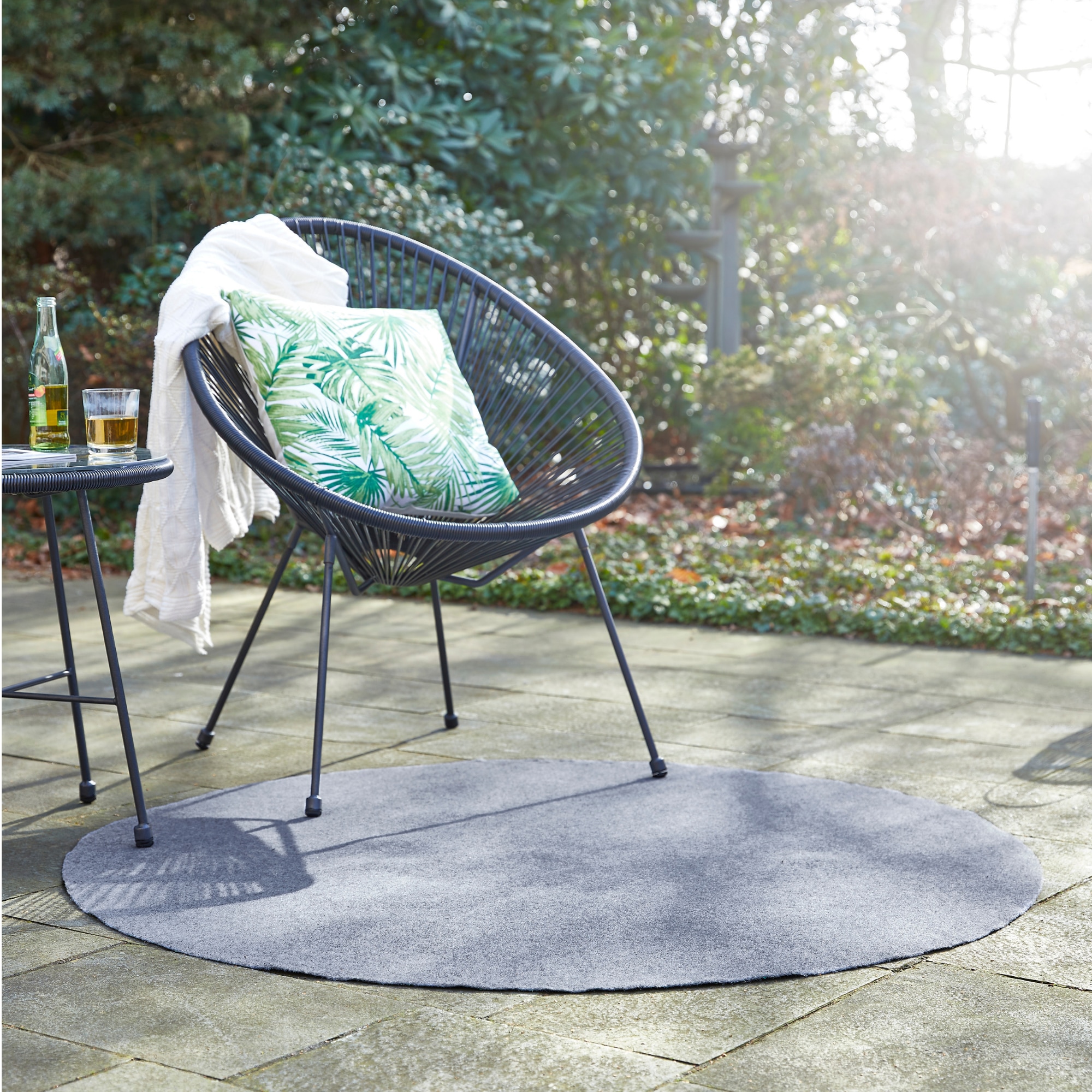 Andiamo Kunstrasen "Field, Made in Belgium", rund, 4 mm Höhe, Rasenteppich günstig online kaufen