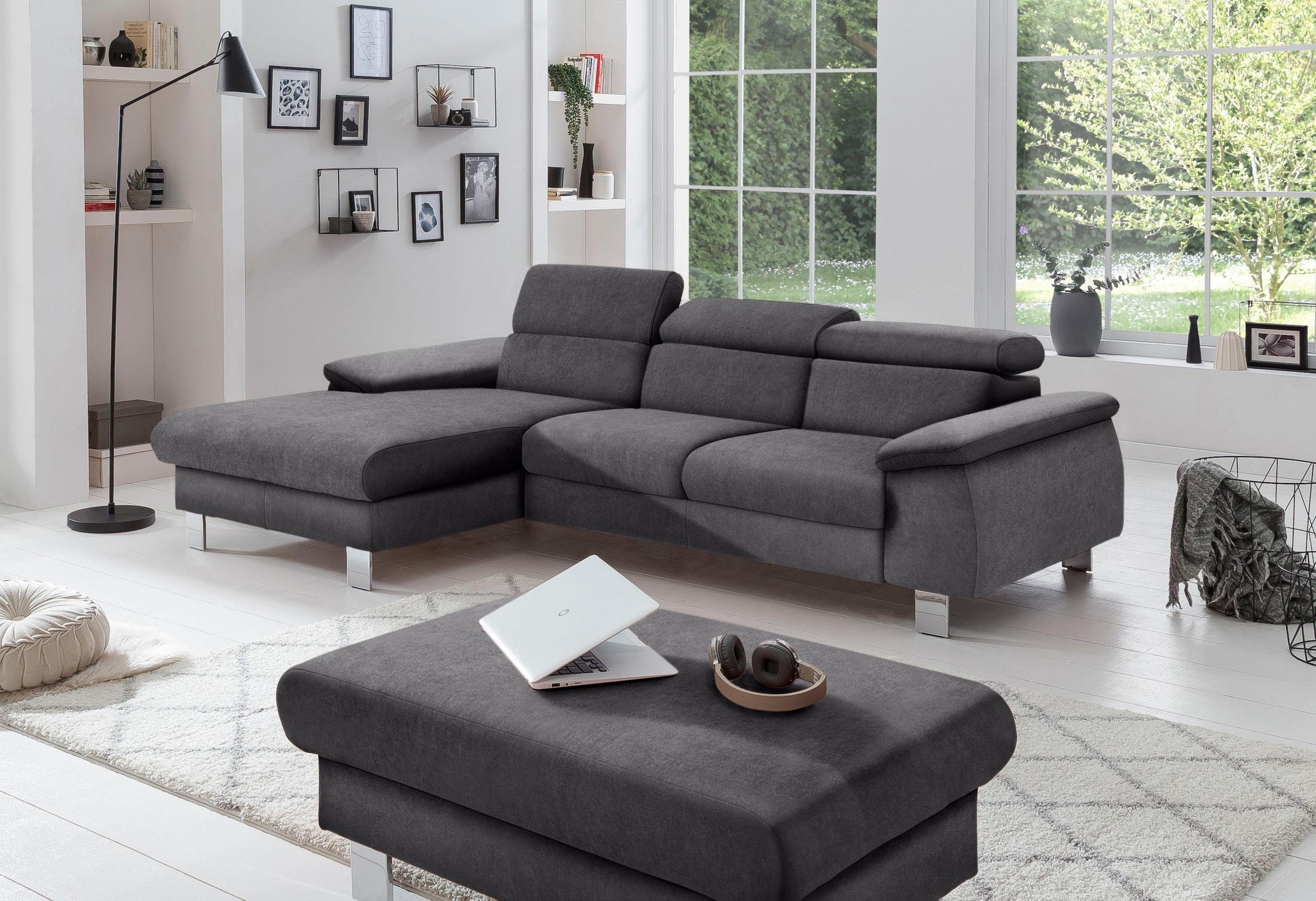 COTTA Polstergarnitur "Komaris L-Form", (Set), Set bestehend aus: Ecksofa m günstig online kaufen