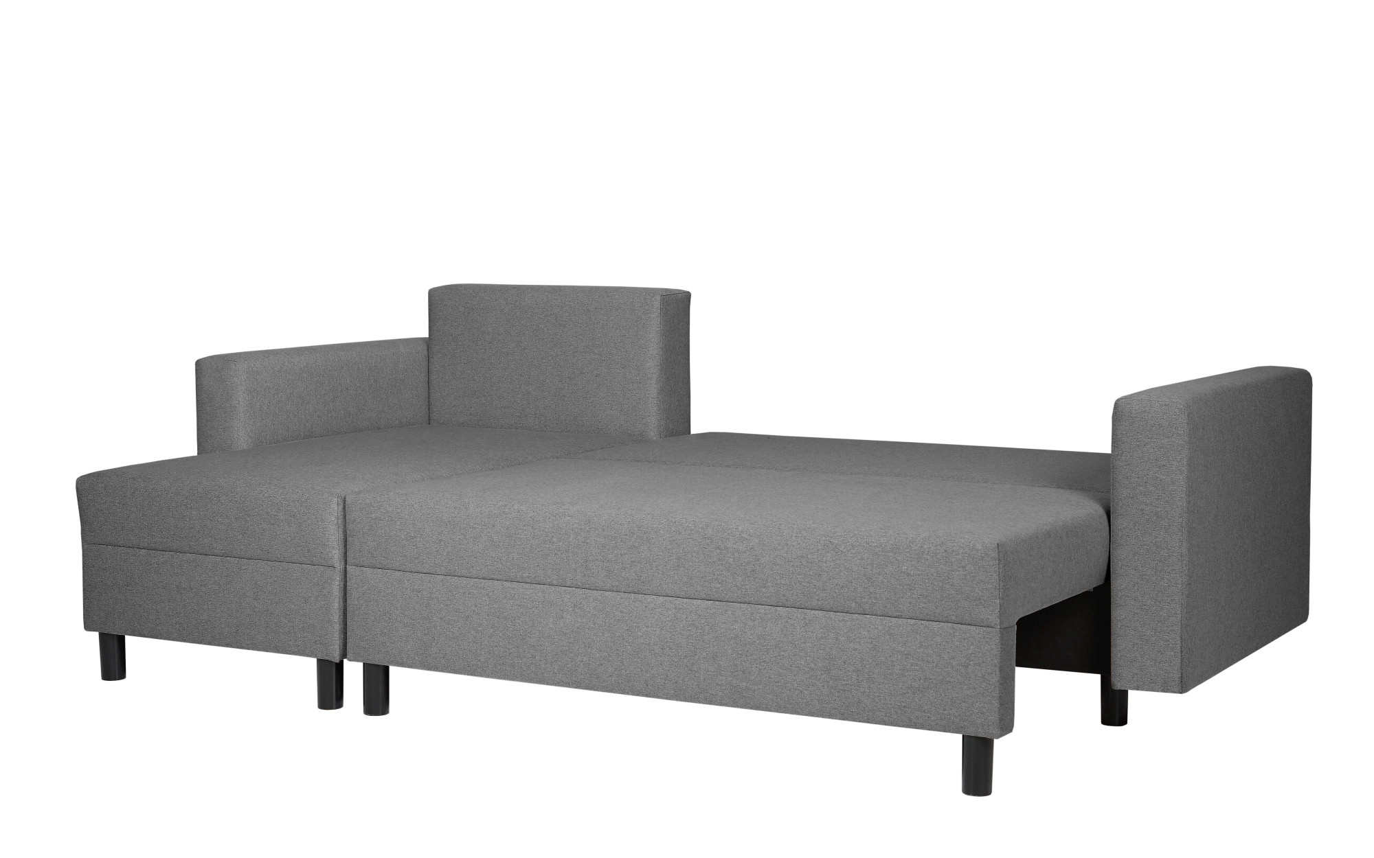 INOSIGN Ecksofa »GLENOE Schlafsofa mit Bettkasten, Recamiere beidseitig montierbar«, L-Form, Maße B/T/H: 230/135/84,5 cm, Velvet & Struktur weich