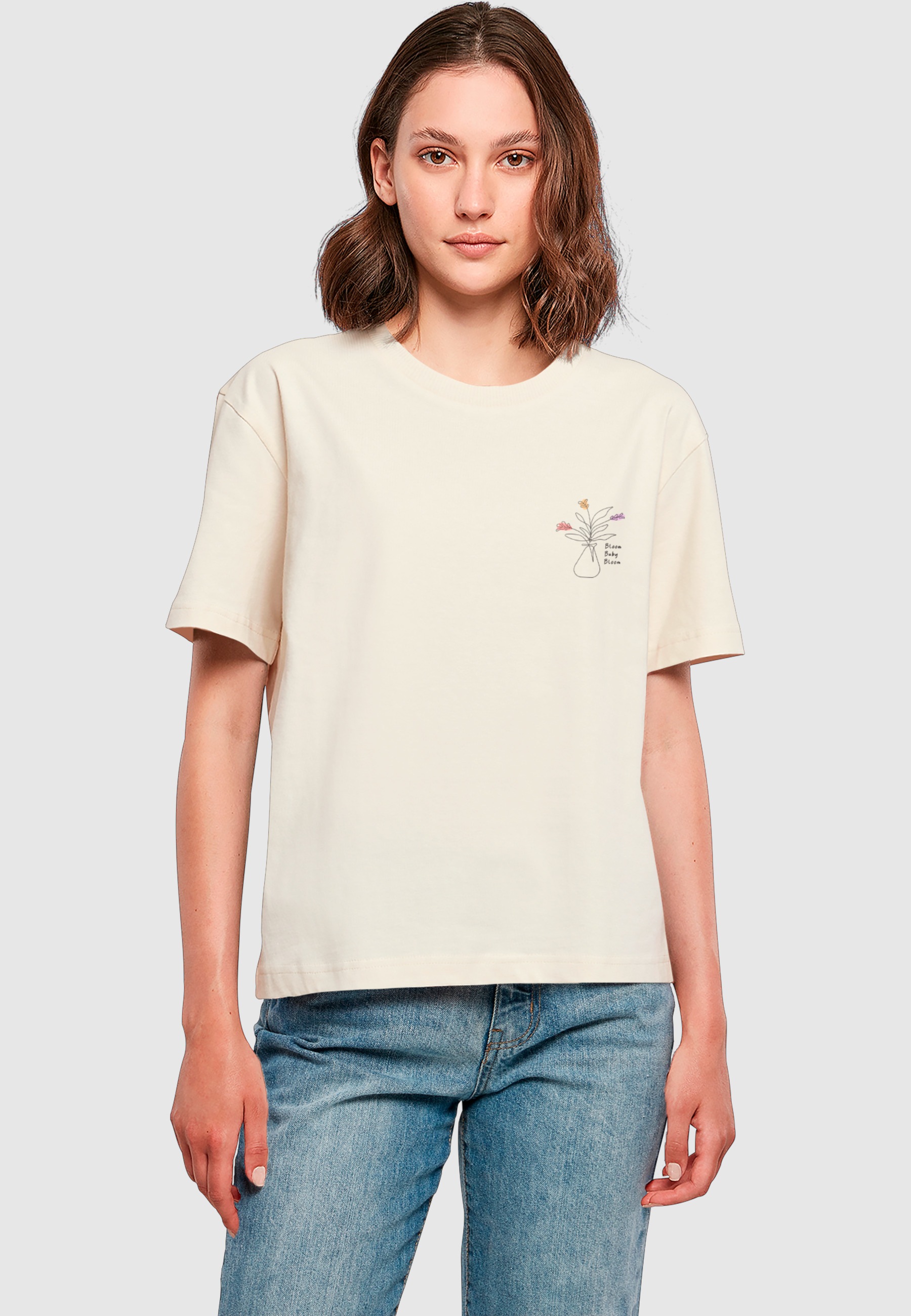 Thumbnail - Merchcode T-Shirt "Merchcode Ladies Bloom Baby, Bloom Tee" 1 Stk.