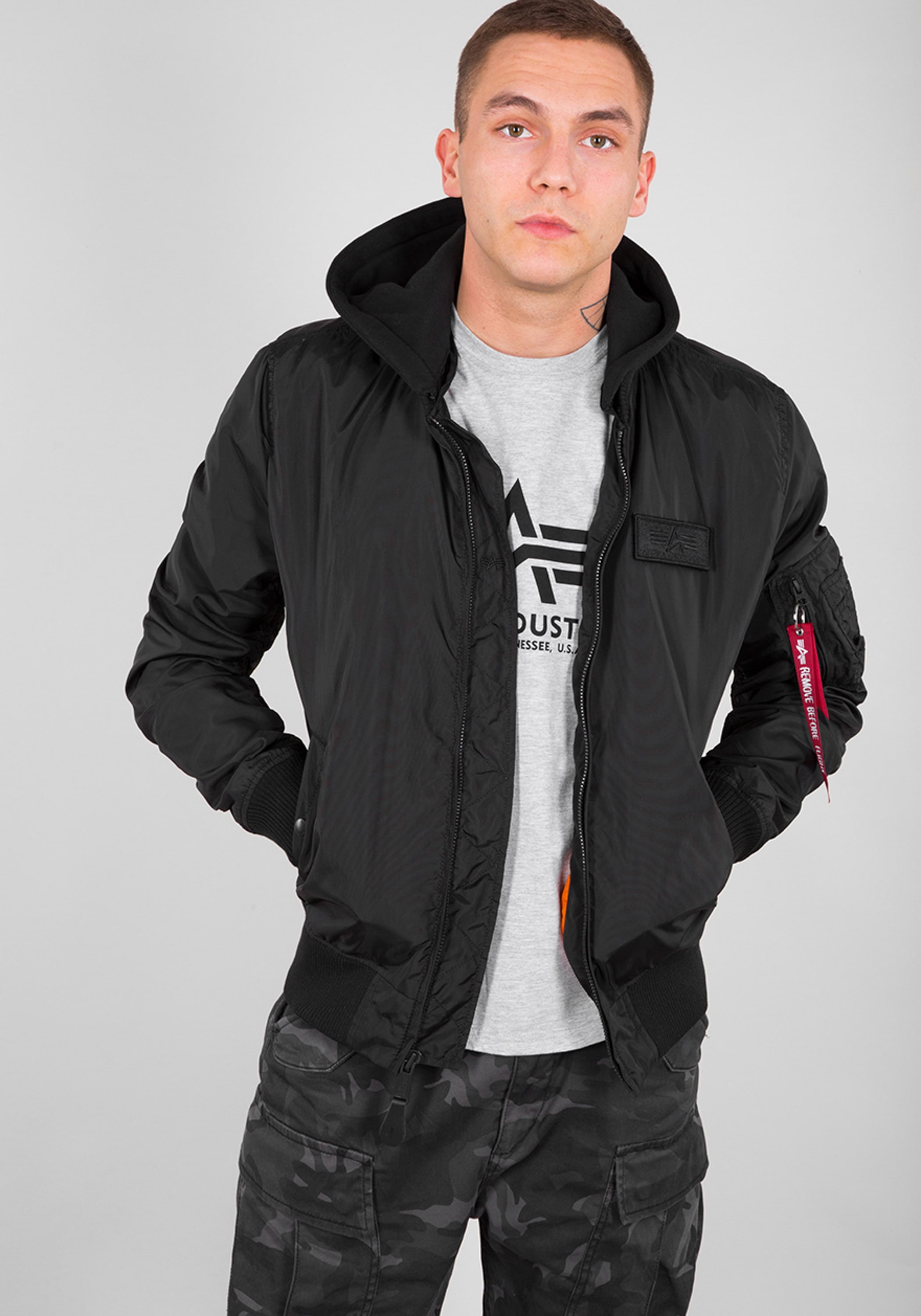 Alpha Industries Bomberjacke »ALPHA INDUSTRIES Men - Bomber Jackets MA-1 TT Hood«