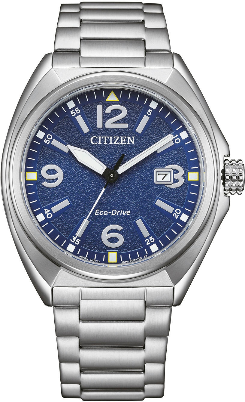 Citizen Solaruhr, Armbanduhr, Herrenuhr, Edelstahlarmband, analog, Datum, Eco-Drive