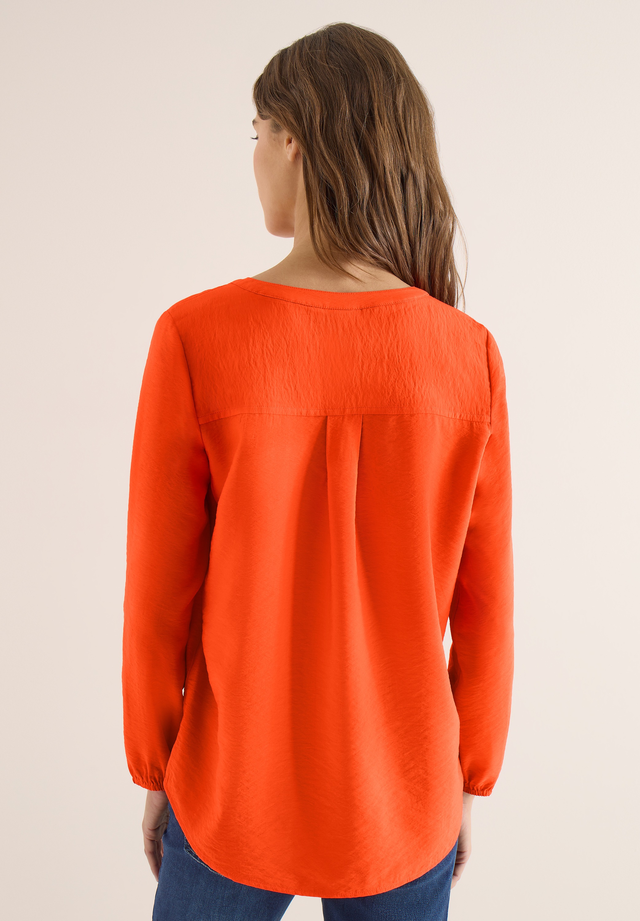 Cecil Langarmbluse in Unifarbe günstig online kaufen