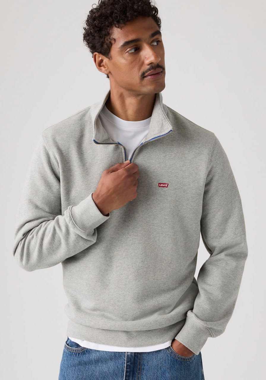 Levis "ORIGINAL HM 1/4 ZIP", mit Troyer-Kragen und Logo-Stickerei günstig online kaufen