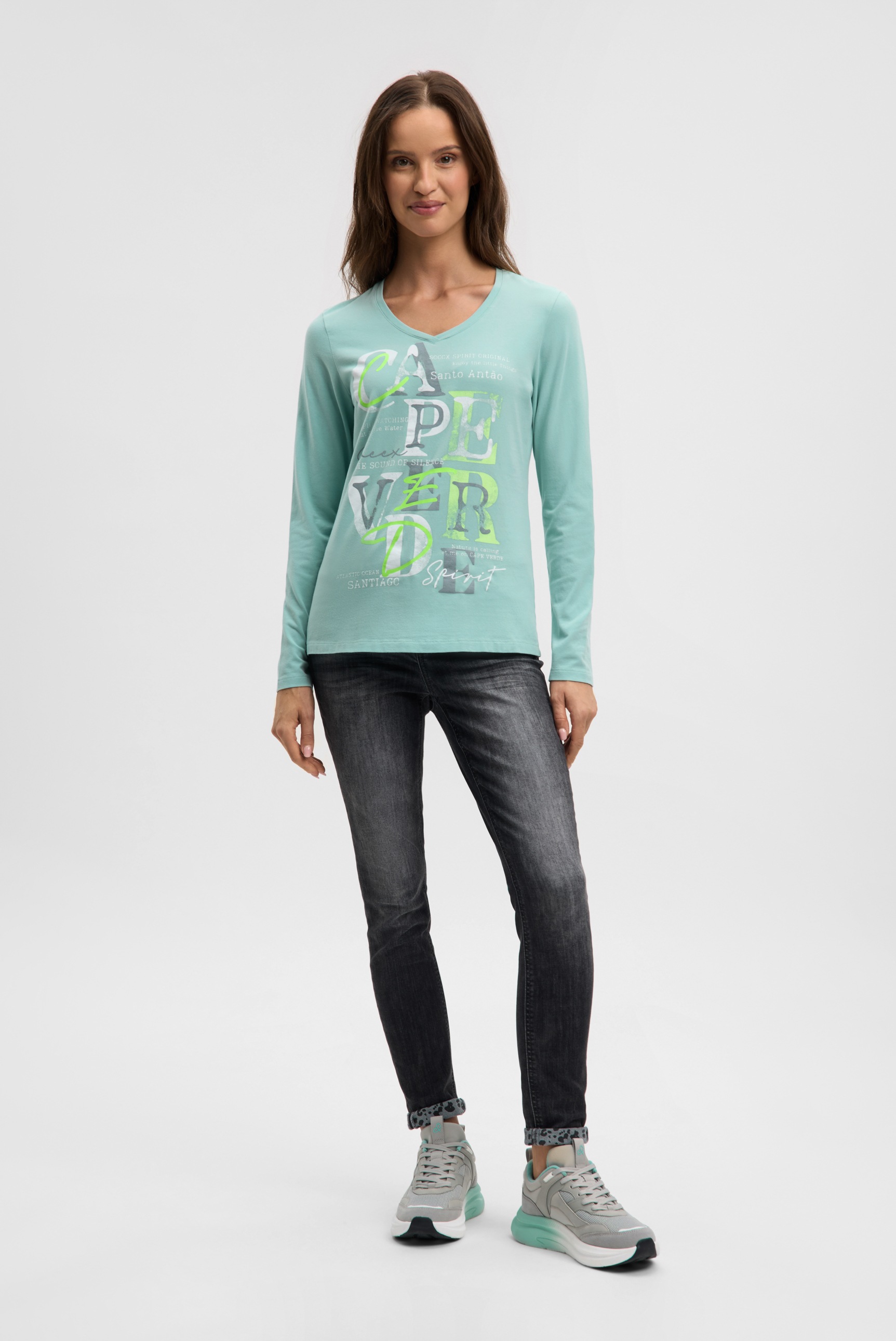 Thumbnail - SOCCX V-Shirt mit Baumwolle