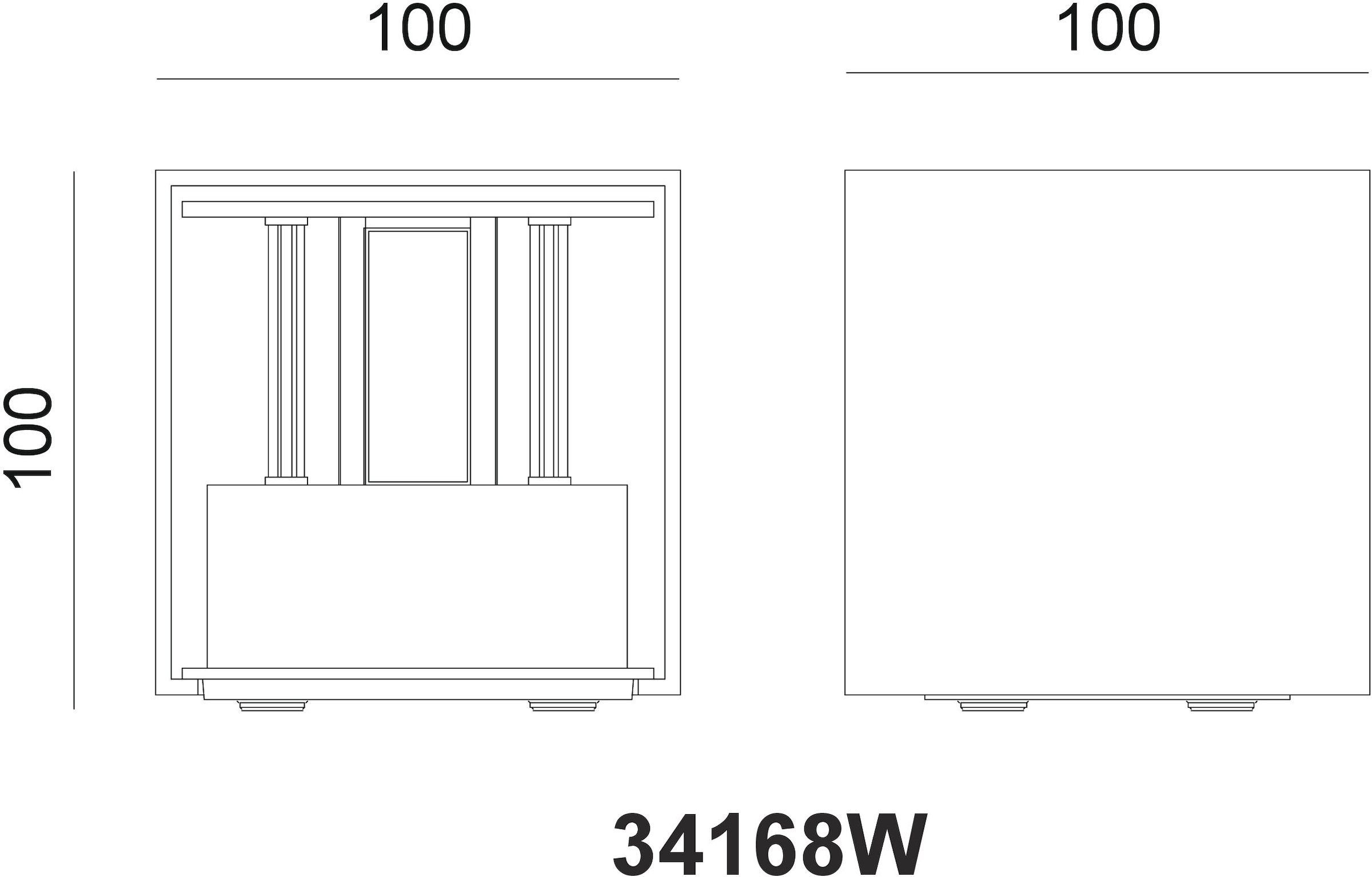 GLOBO LIGHTING LED Außen-Wandleuchte »VERONIKA«, Leuchtmittel LED-Modul | LED fest integriert, Außenlampe/Lichtschein: auf- und abwärts/ IP54/3000K