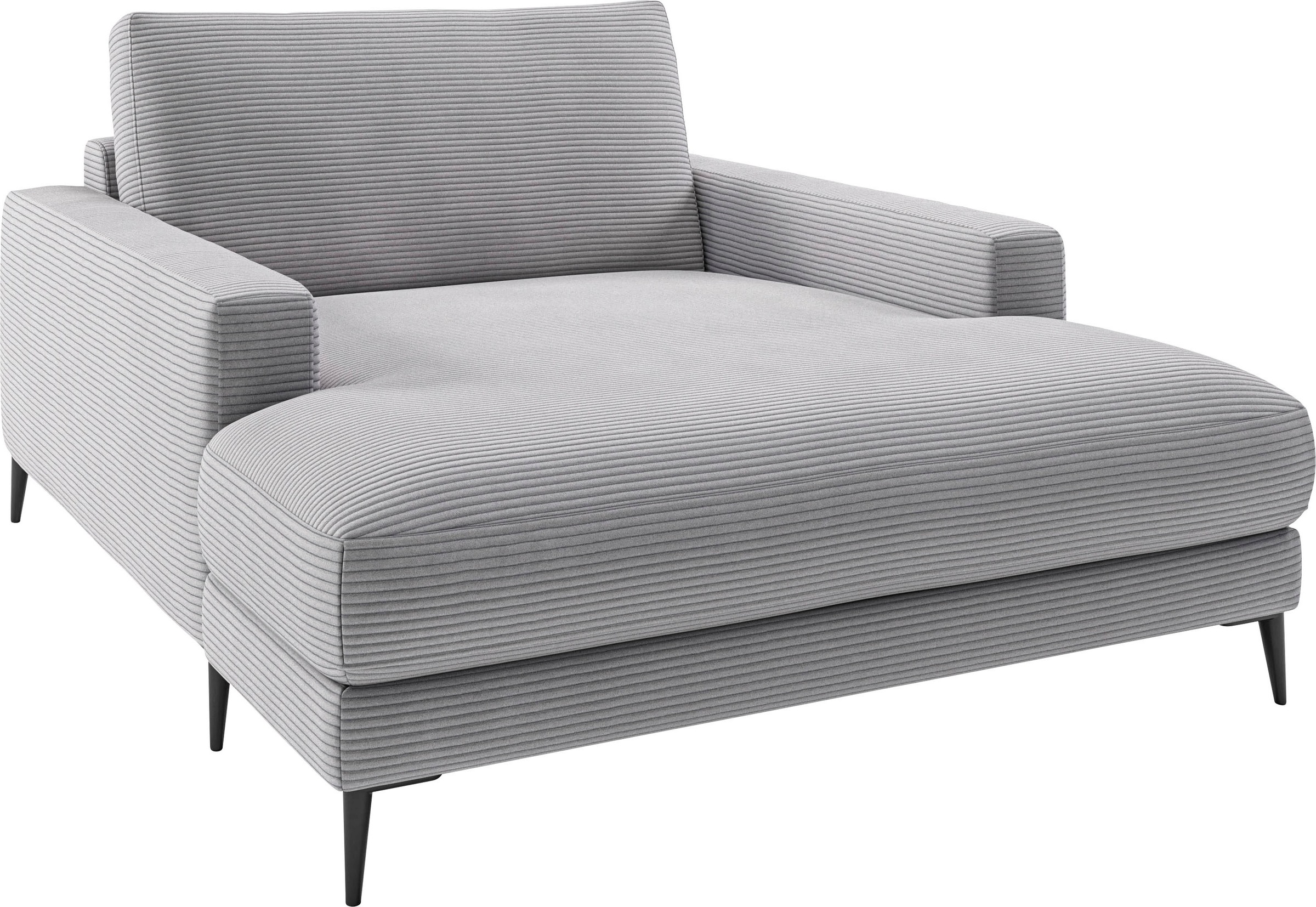 INOSIGN Chaiselongue »Downtown Loungemöbel zum Relaxen, B/T/H: 132/170/84 cm«, auch in Bouclé, Cord und Easy care - leicht mir Wasser zu reinigen